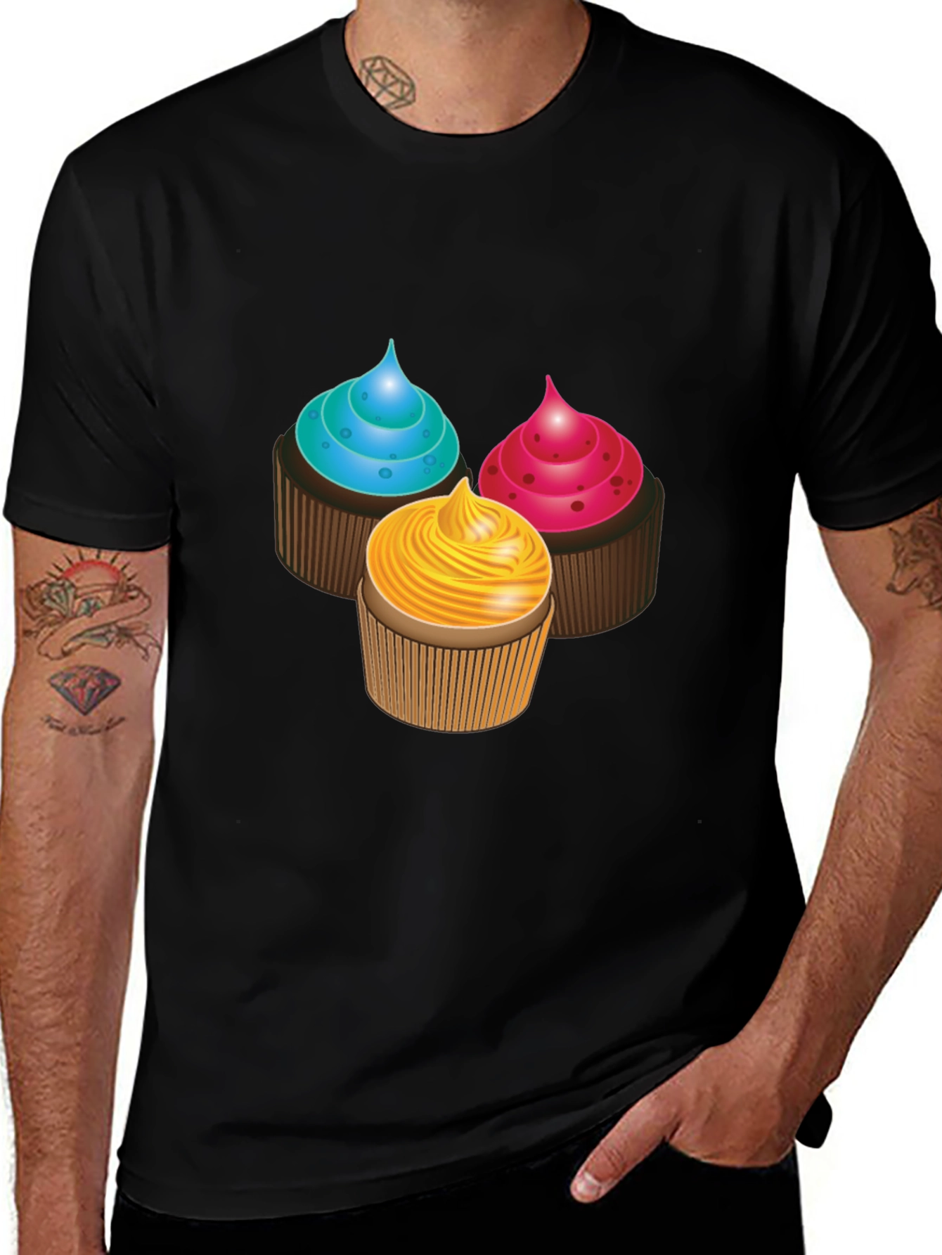 Variant 26 of Cupcake Graphic T-Shirt - Sweet Treat Design