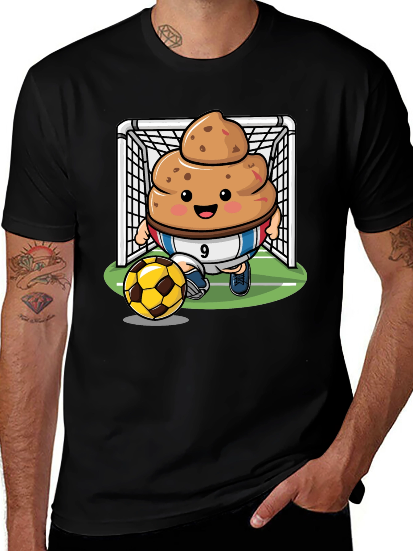 Variant 24 of Poop Emoji Soccer T-Shirt