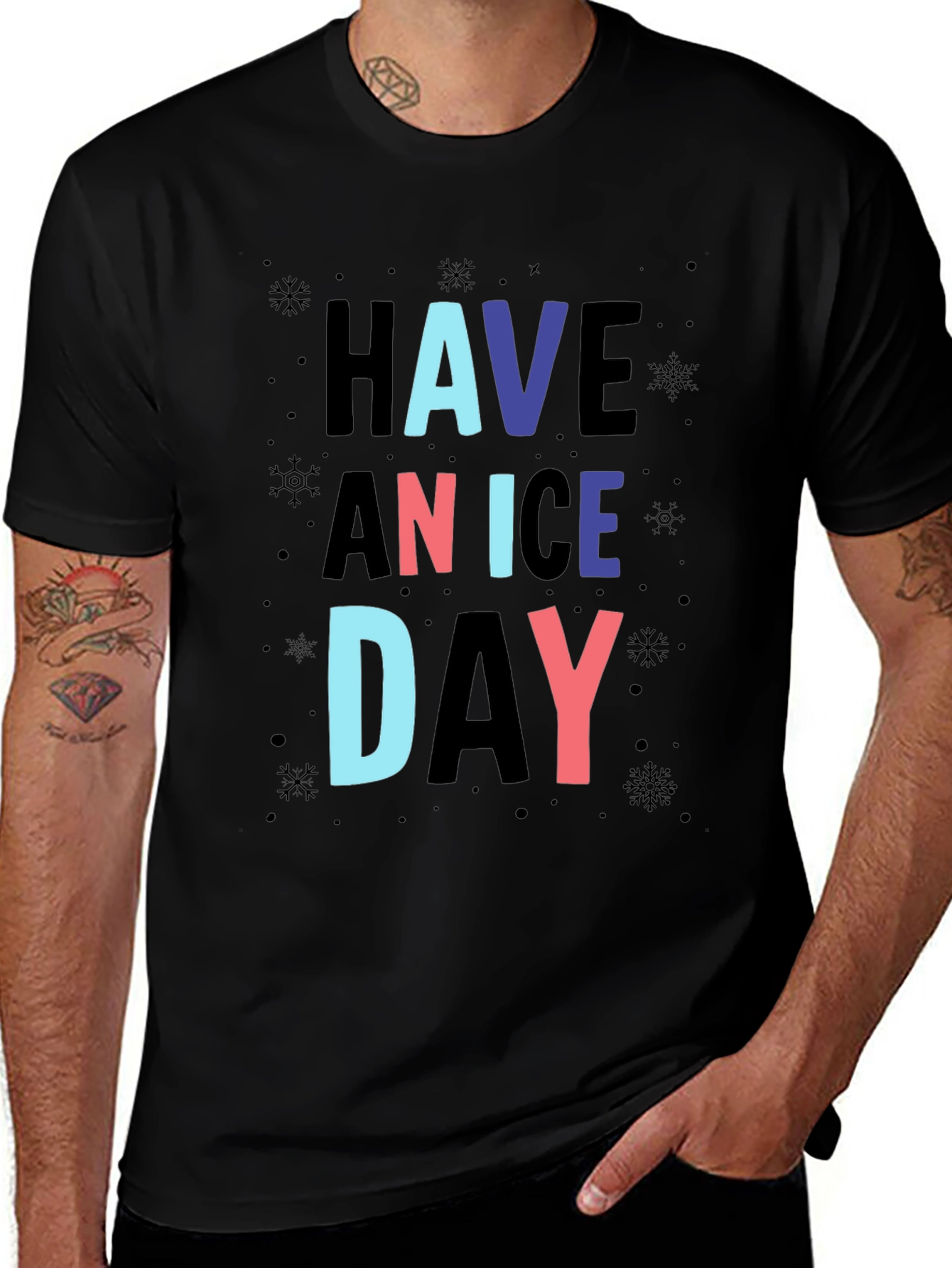Variant 7 of Have a Nice Day Graphic Print T-Shirt