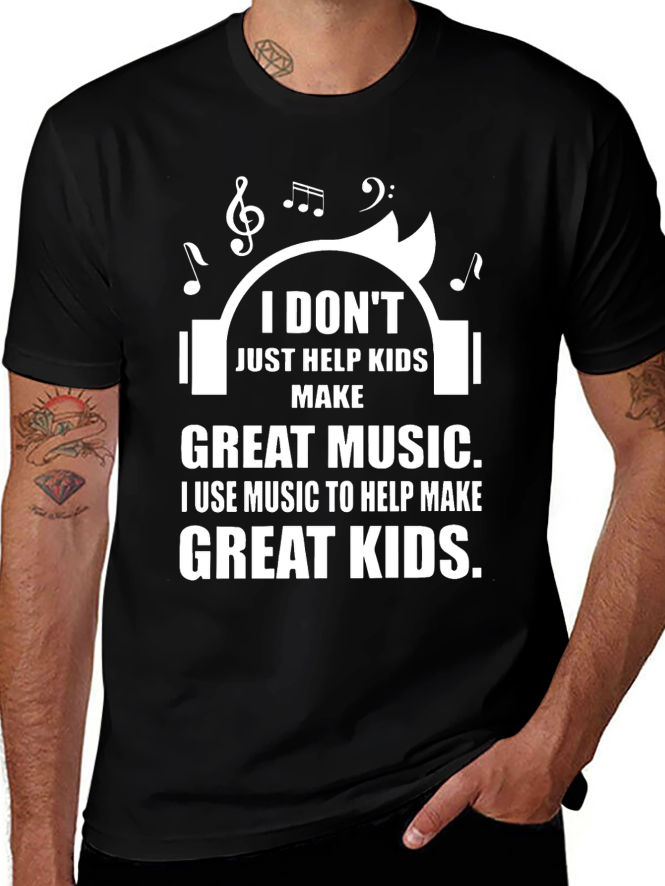 Variant 11 of Music Teacher T-Shirt - Great Kids, Great Music