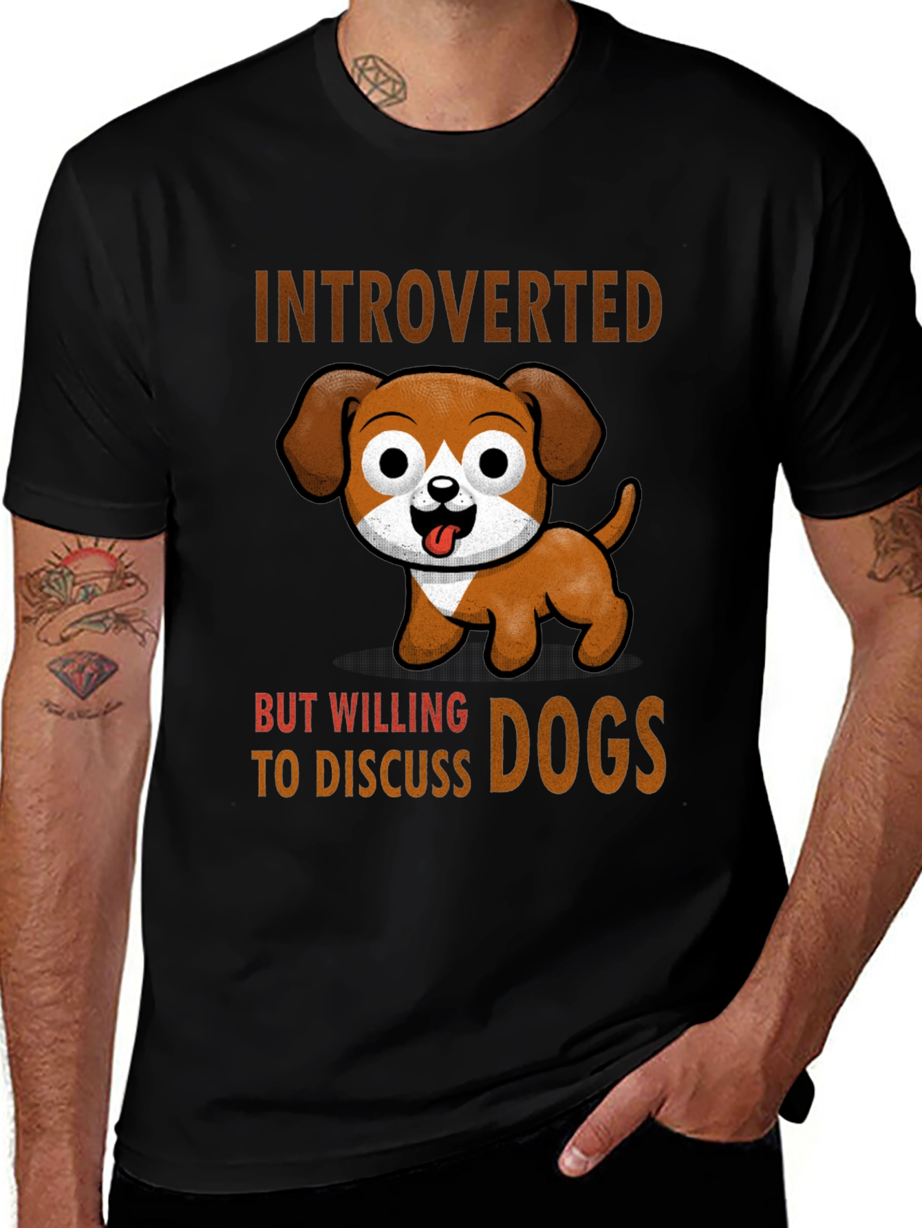 Variant 10 of Introverted But Willing to Discuss Dogs T-Shirt