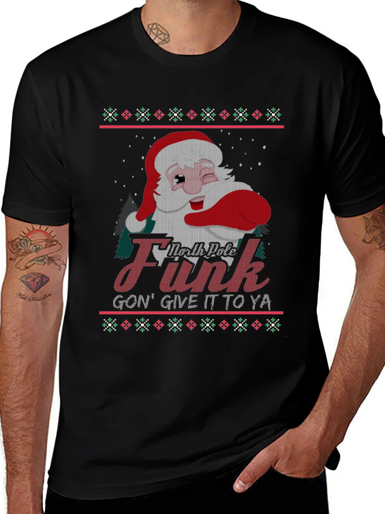North Pole Funk Christmas T-Shirt