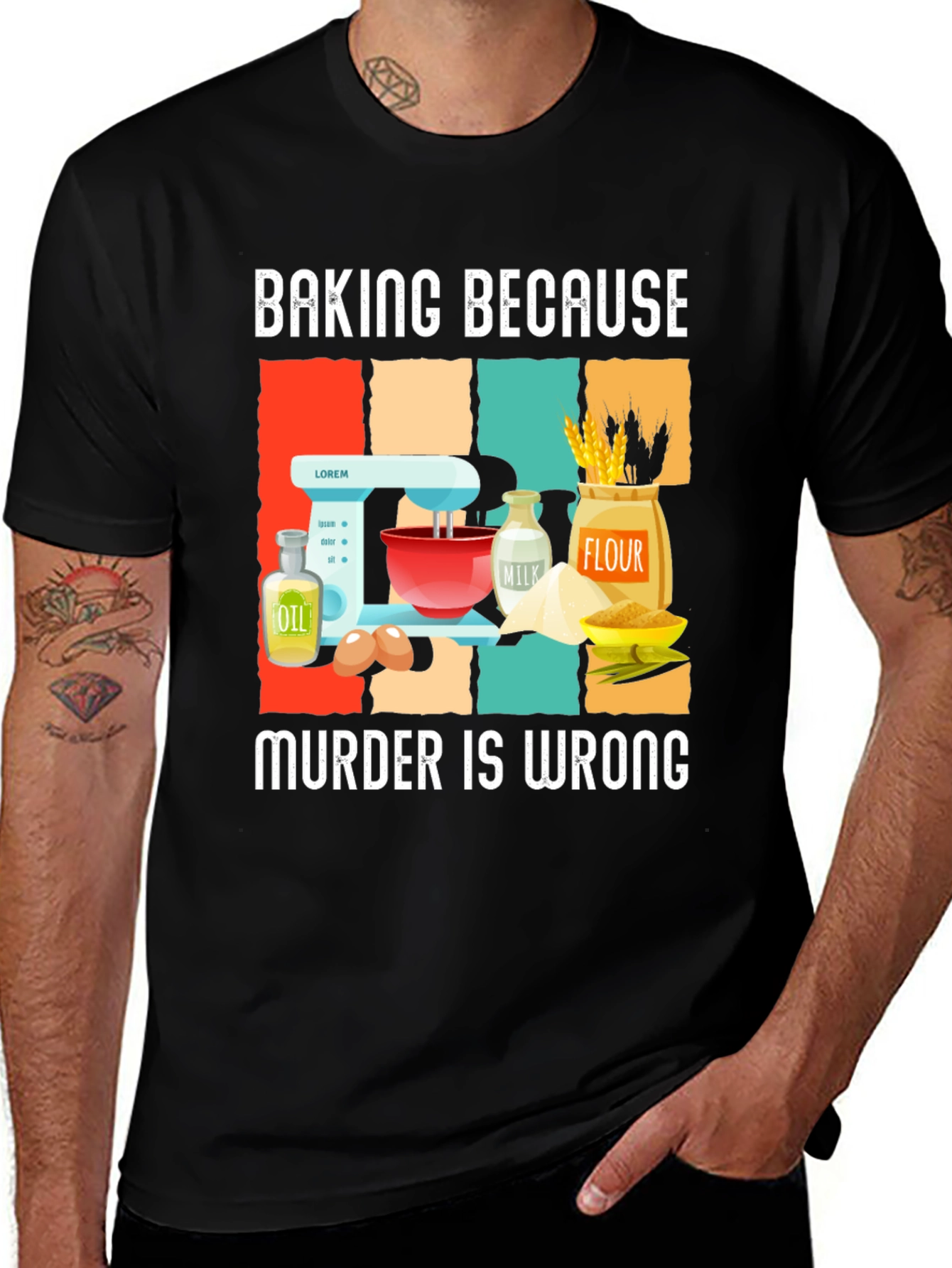 Variant 13 of Baking Because Murder Is Wrong T-Shirt