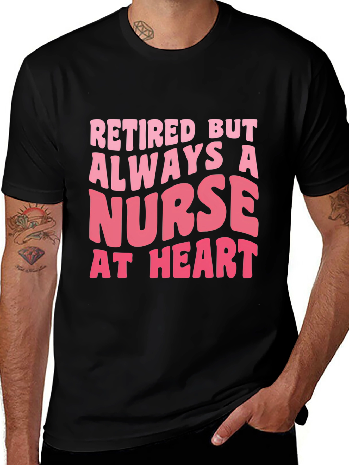Variant 3 of Retired Nurse T-Shirt, Always a Nurse at Heart