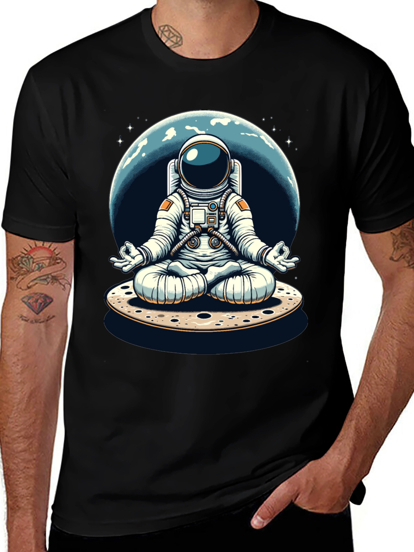 Variant 14 of Zen Astronaut Graphic T-Shirt