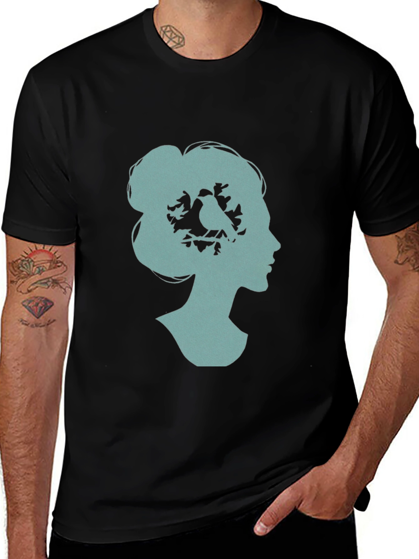 Variant 19 of Woman's Silhouette Bird T-Shirt