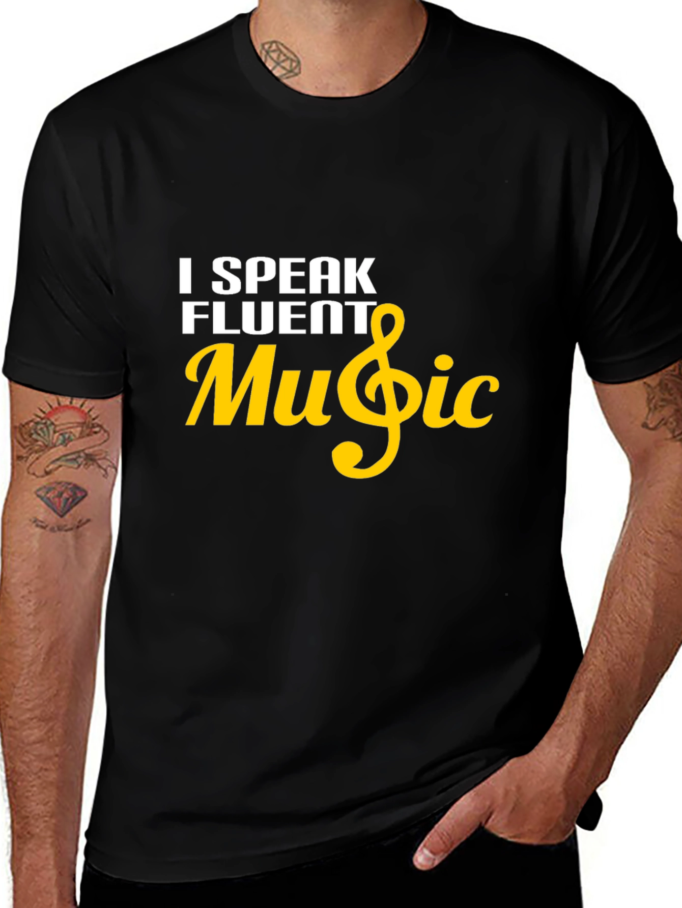 Variant 18 of I Speak Fluent Music T-Shirt - Soft Cotton