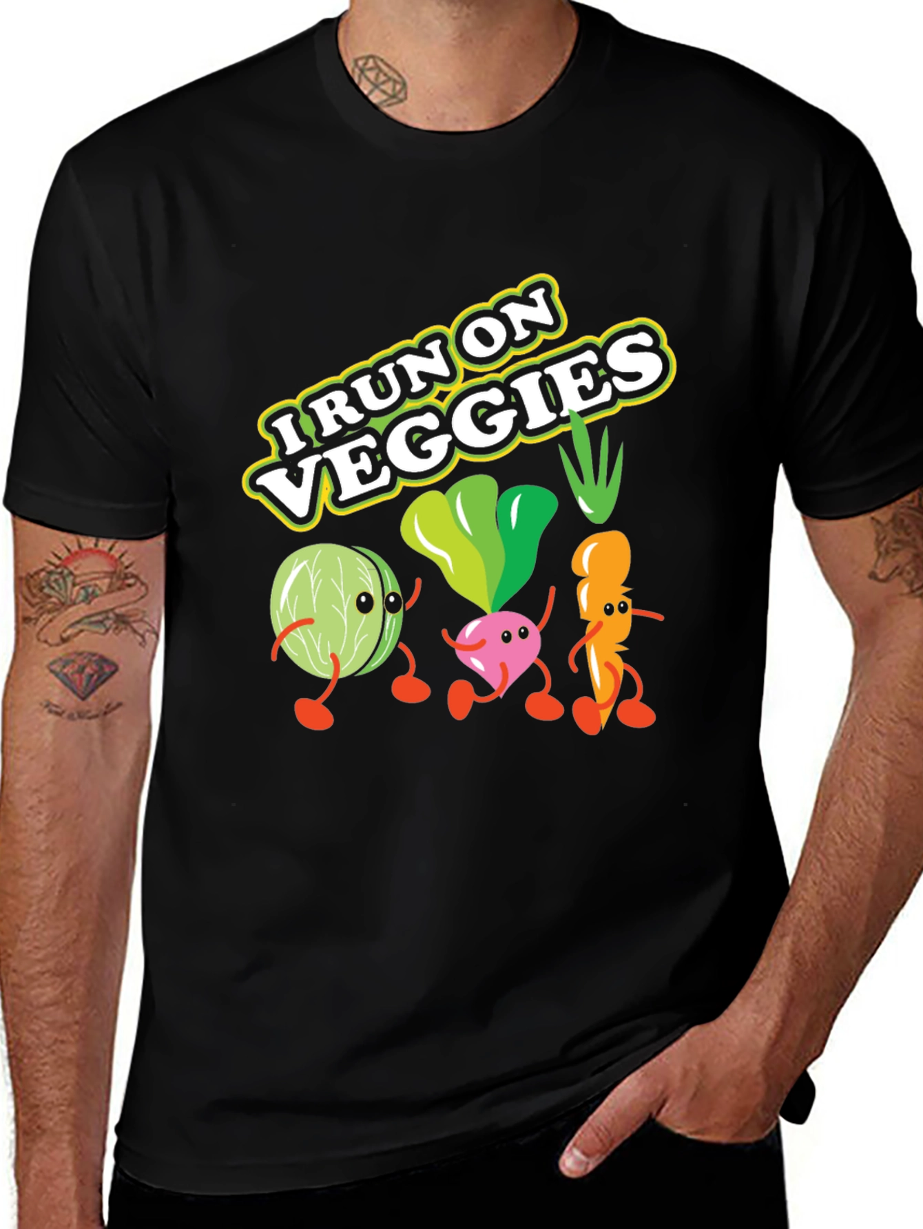 Variant 3 of I Run On Veggies T-Shirt