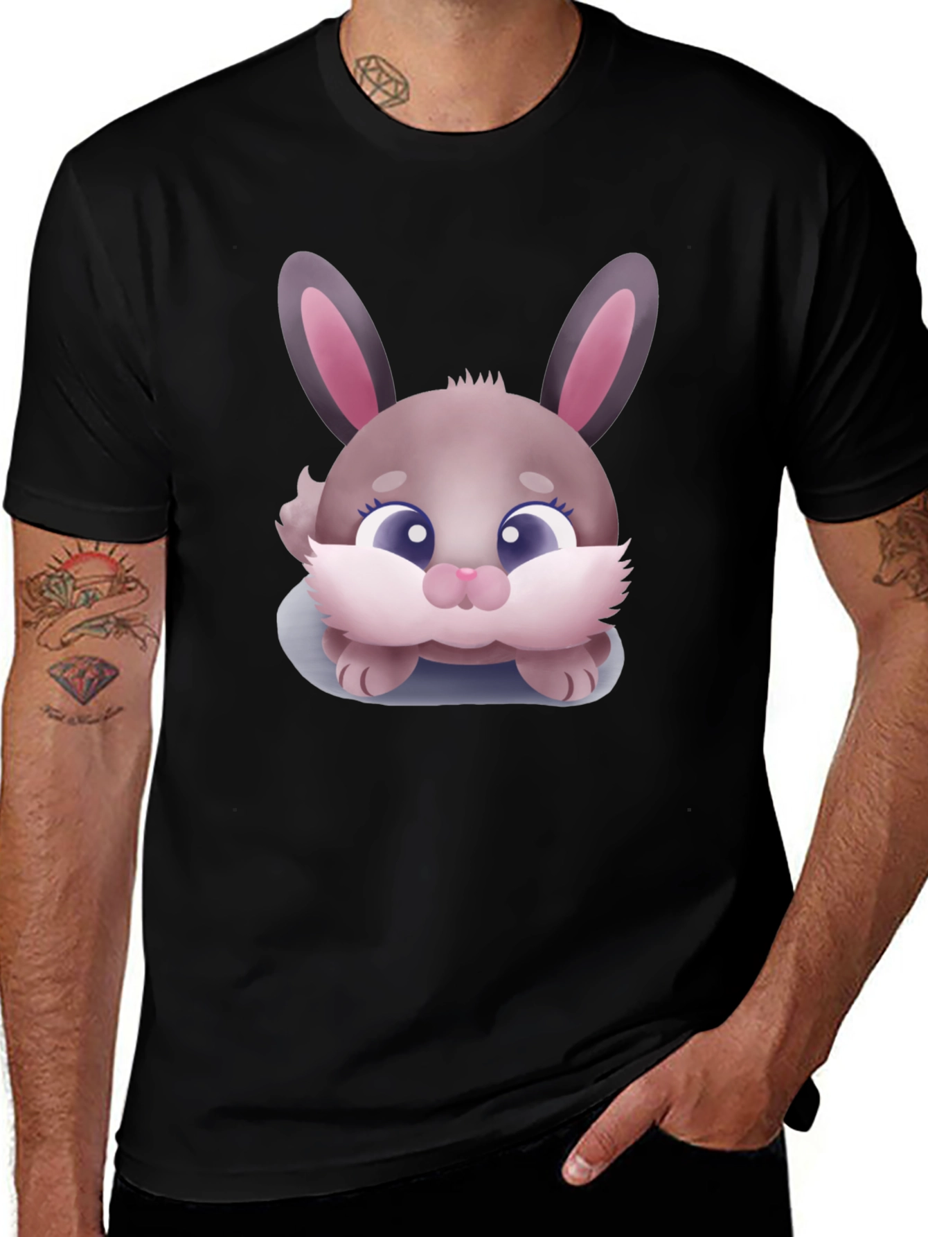 Variant 25 of Cute Bunny Graphic T-Shirt