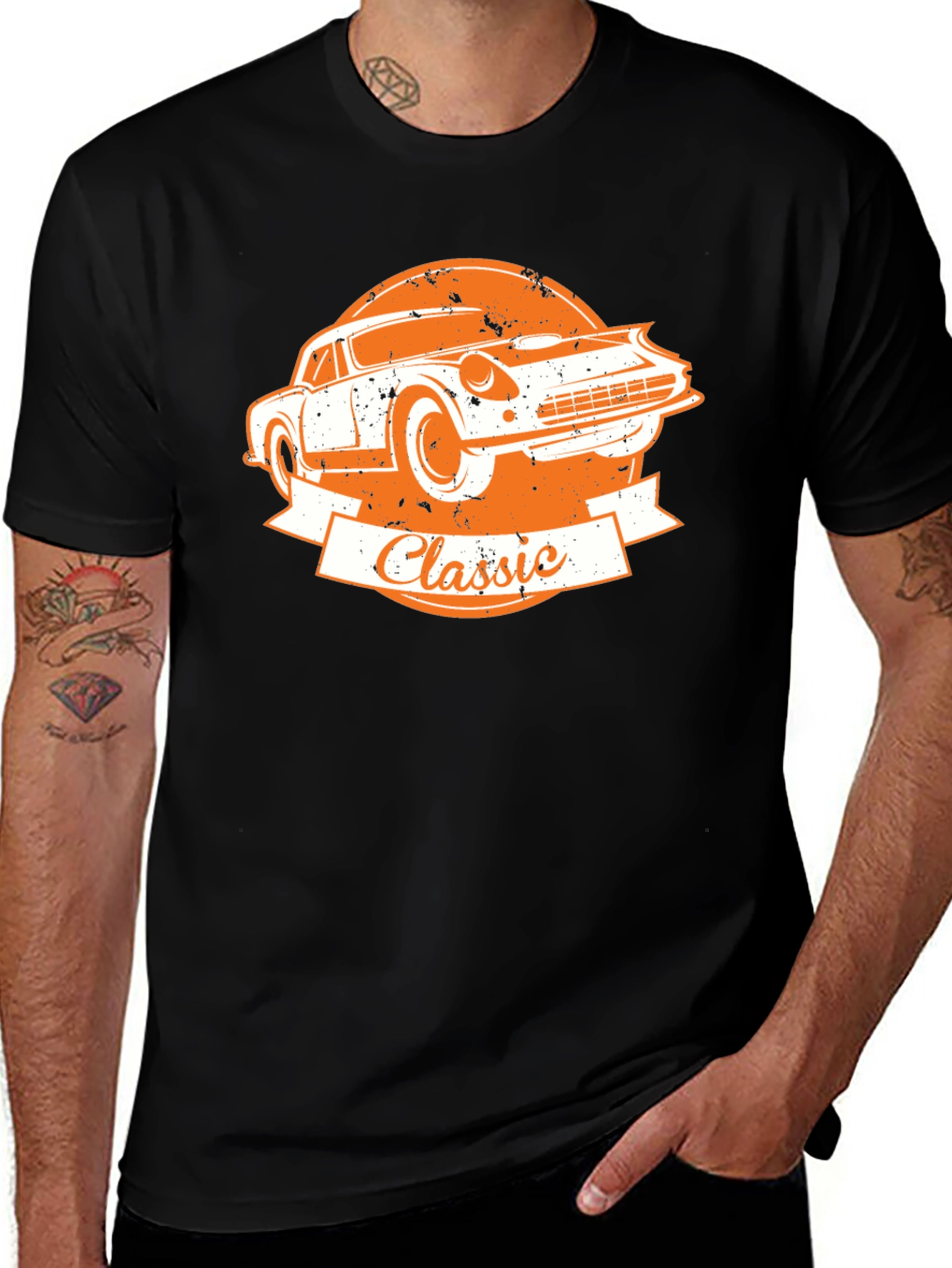 Variant 22 of Classic Car Graphic T-Shirt - Retro Design