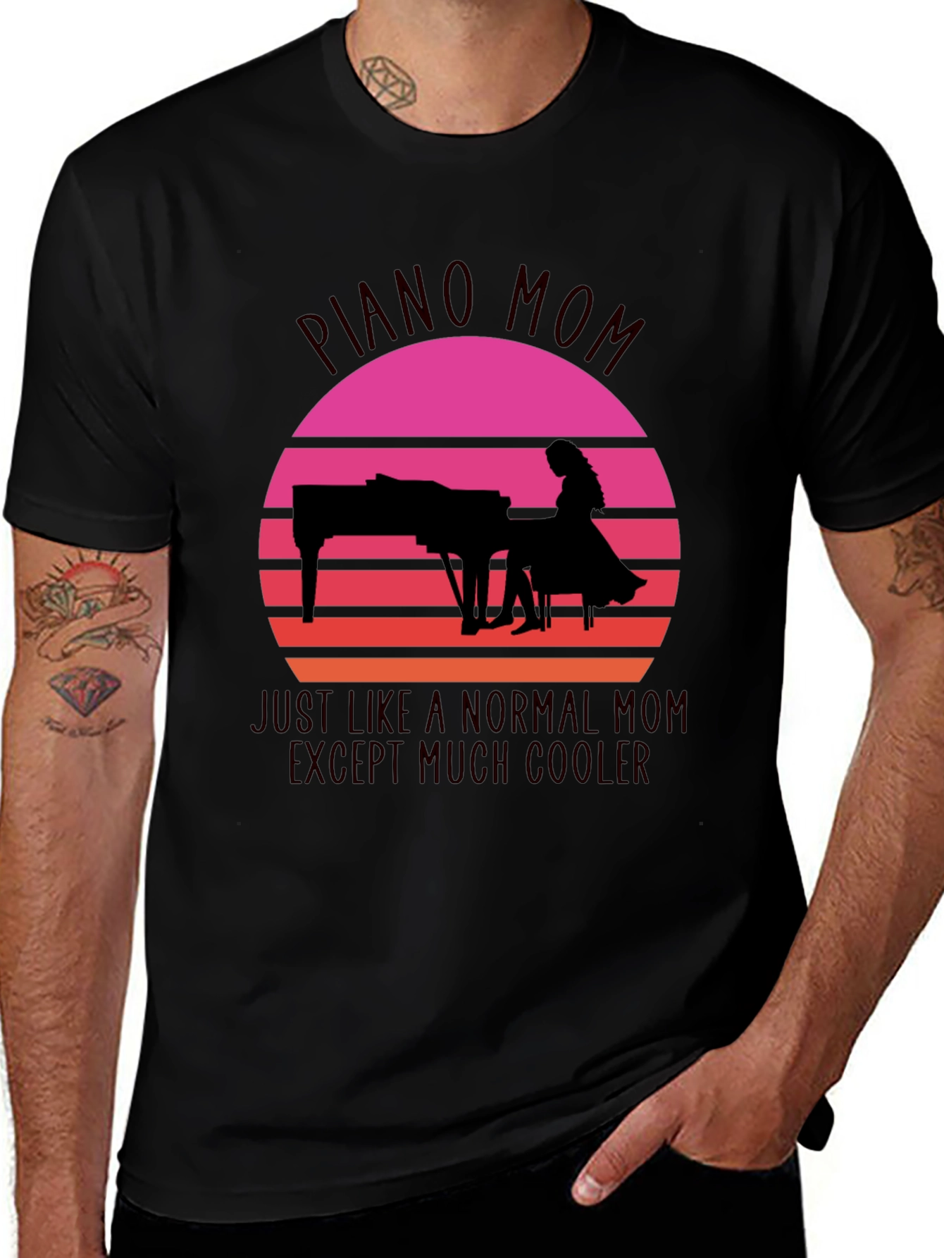 Variant 4 of Piano Mom T-Shirt - Musical Gift