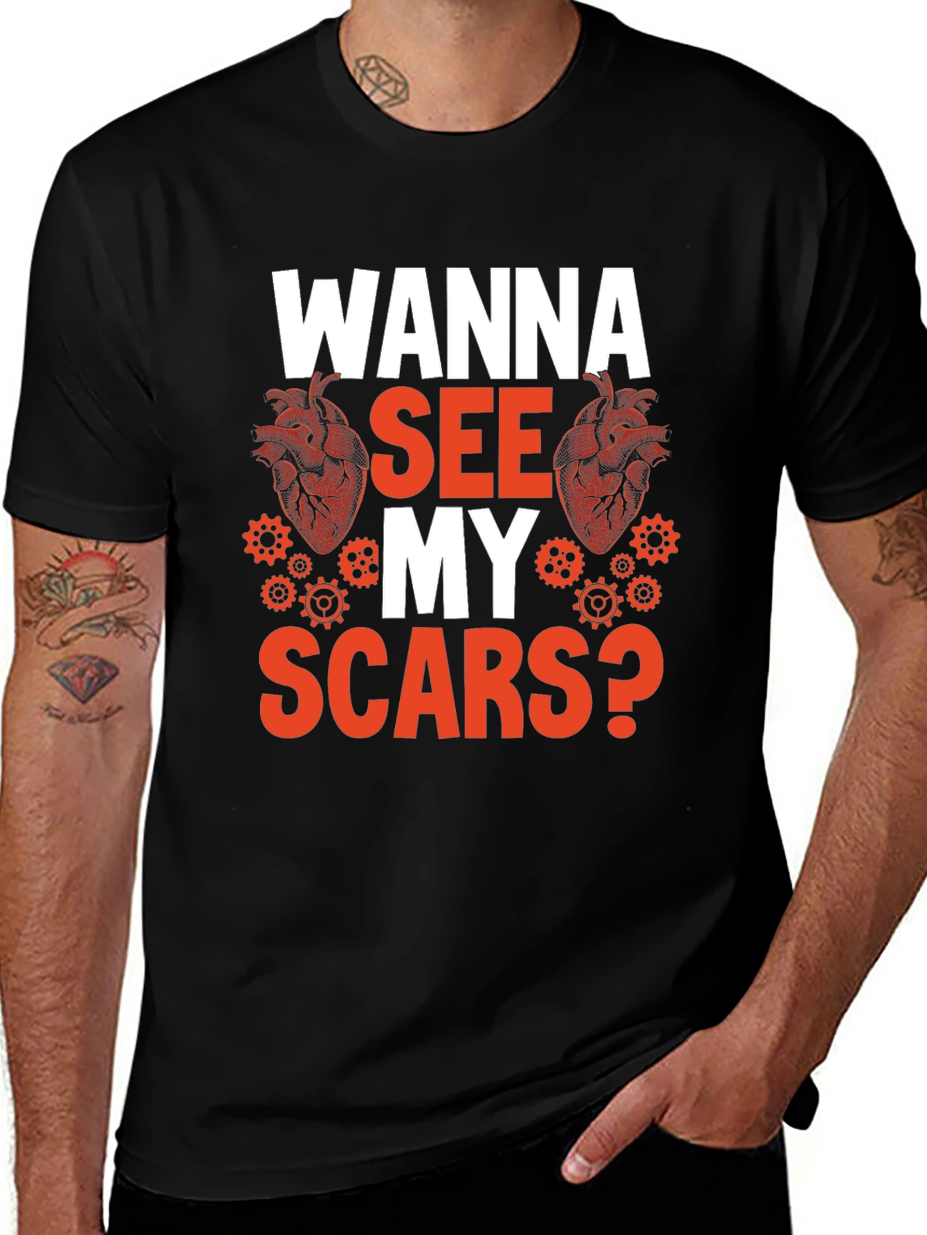 Variant 23 of Wanna See My Scars? Graphic Tee