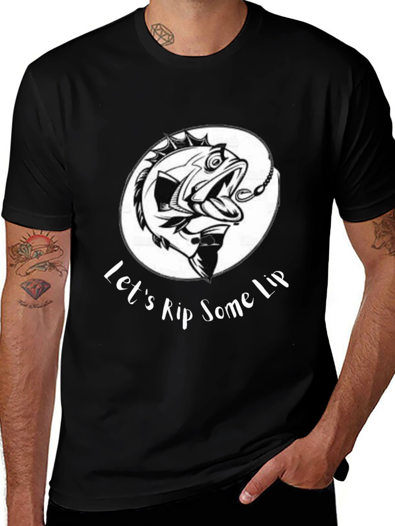 Variant 21 of Let's Rip Some Lip Fishing T-Shirt