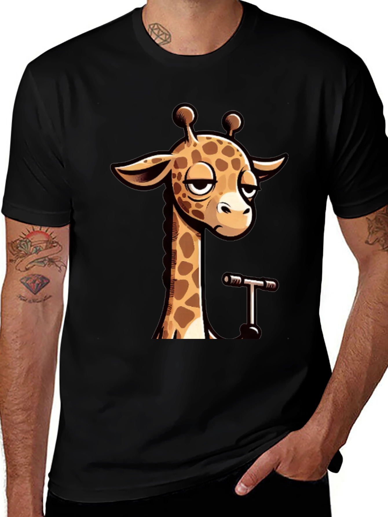 Variant 9 of Cool Giraffe Graphic T-Shirt - Unisex Casual Tee