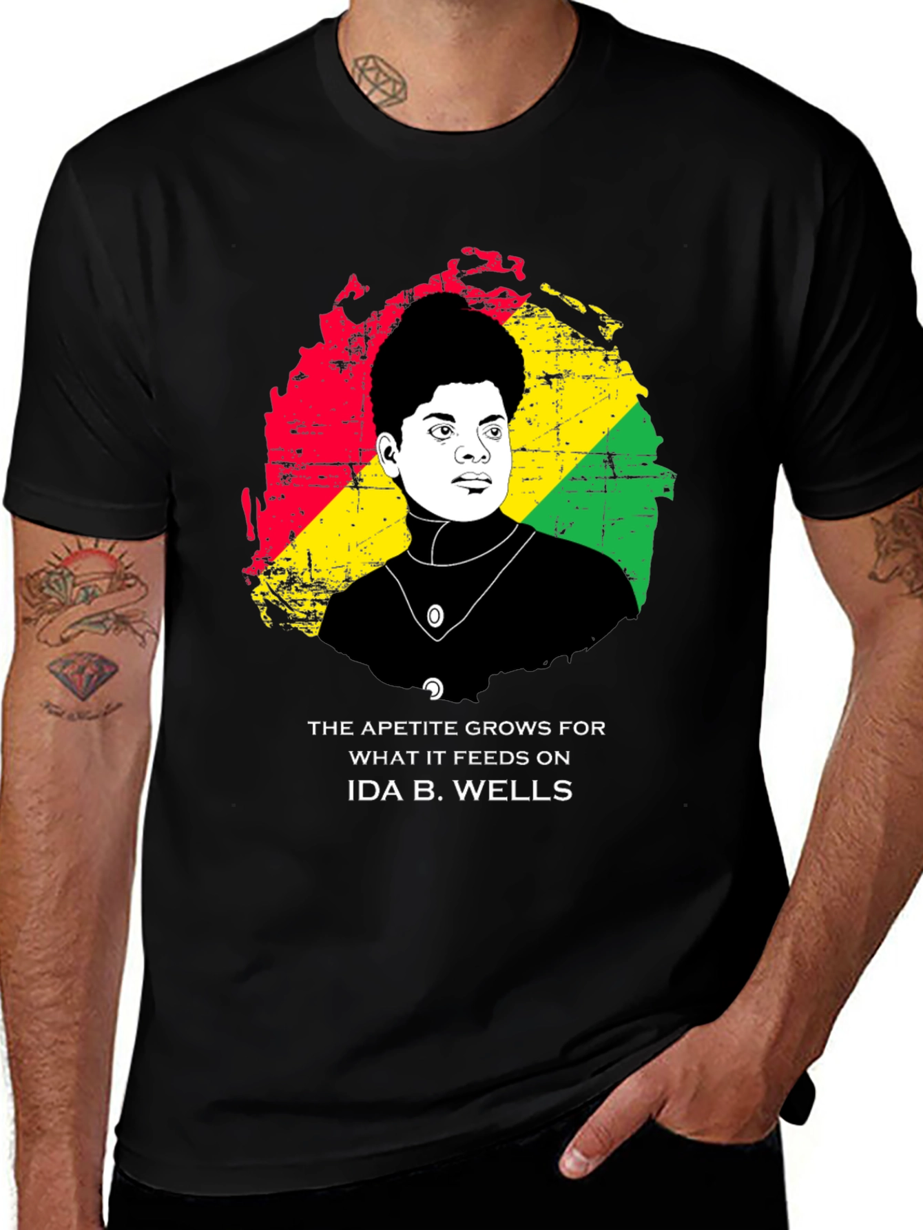 Variant 28 of Ida B. Wells Graphic T-Shirt - Black