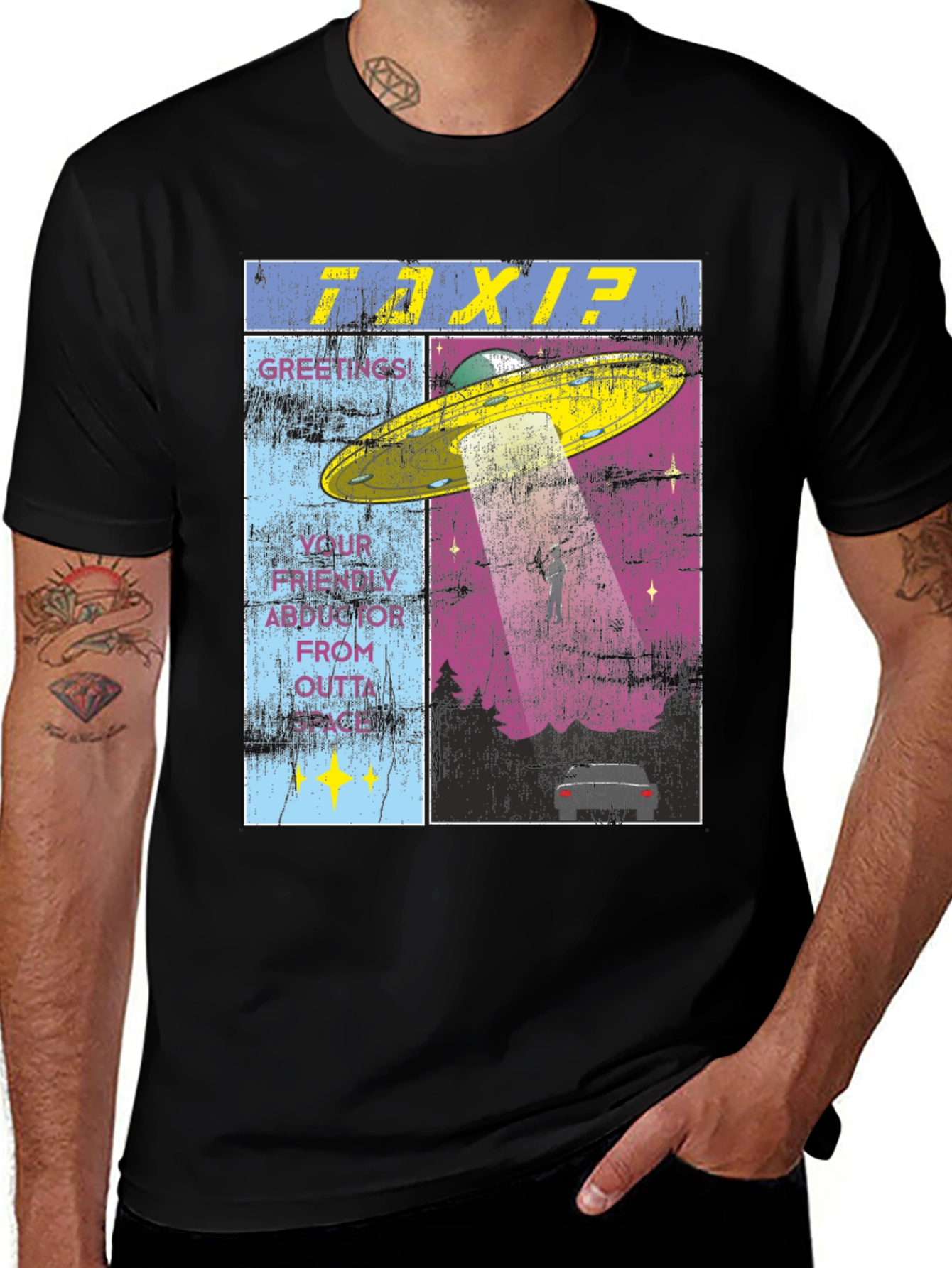 Outta Space UFO Abduction T-Shirt