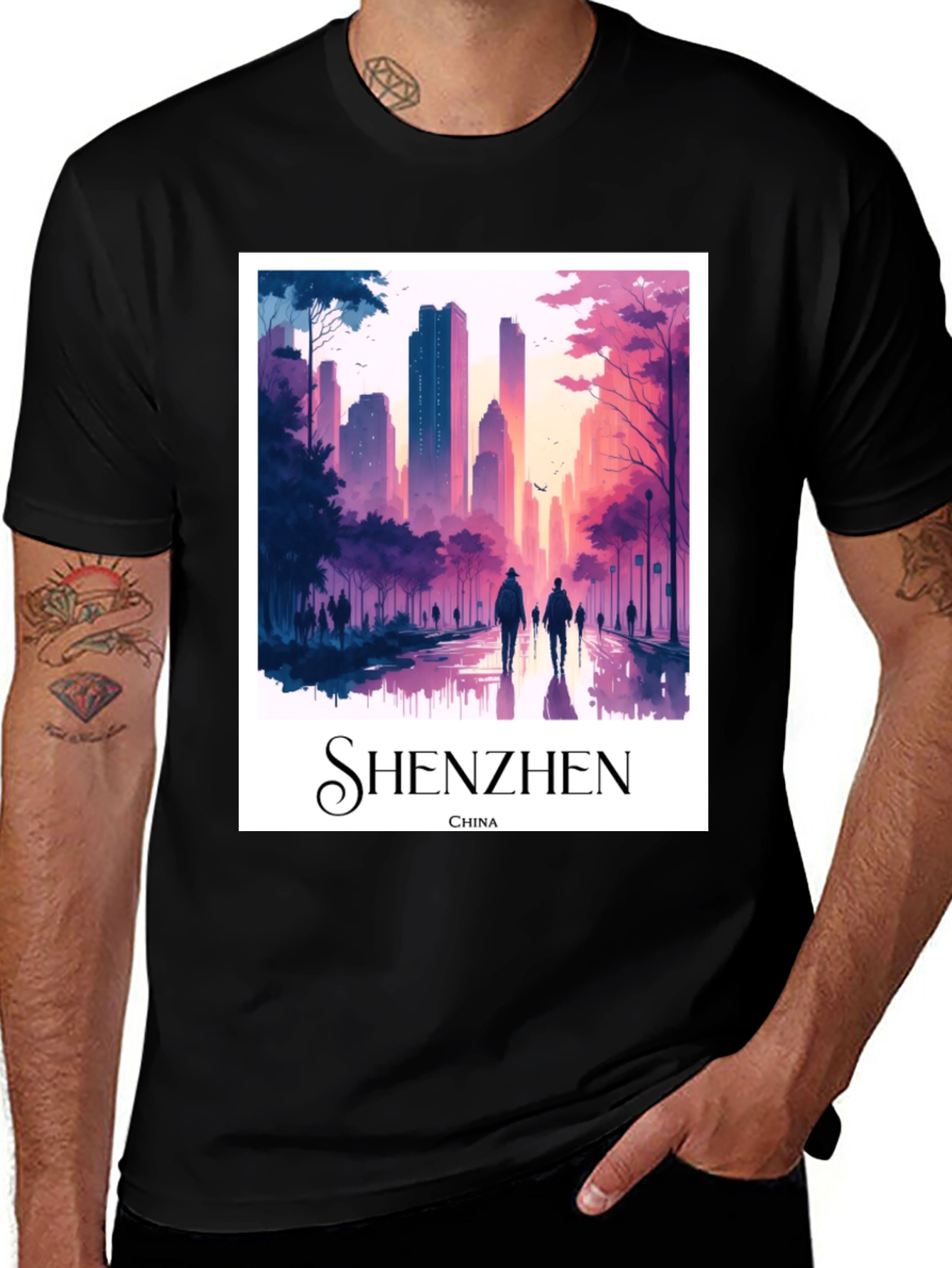 Shenzhen China T-Shirt, Cityscape Tee
