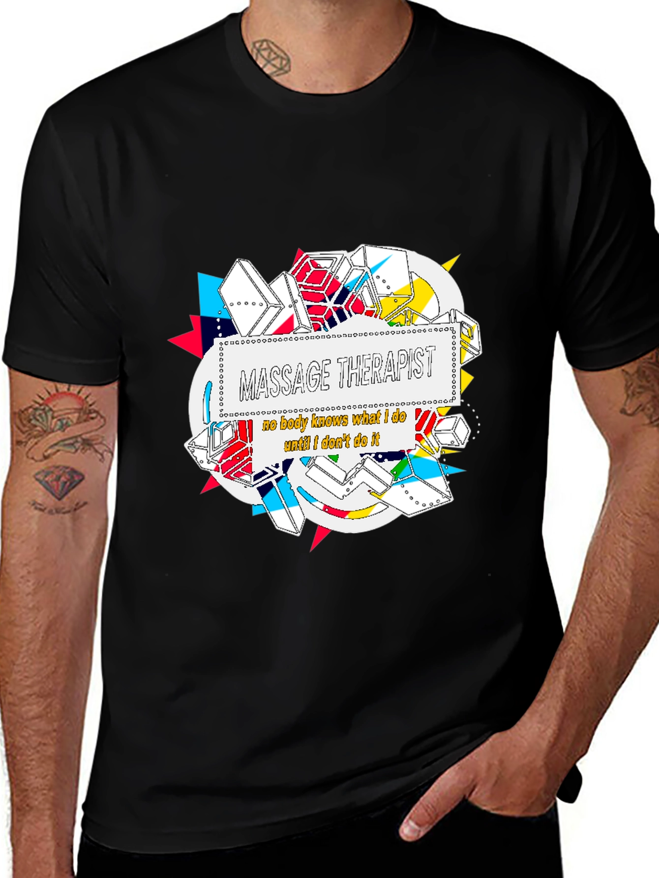 Variant 21 of Massage Therapist Graphic Tee - Unisex Novelty Shirt