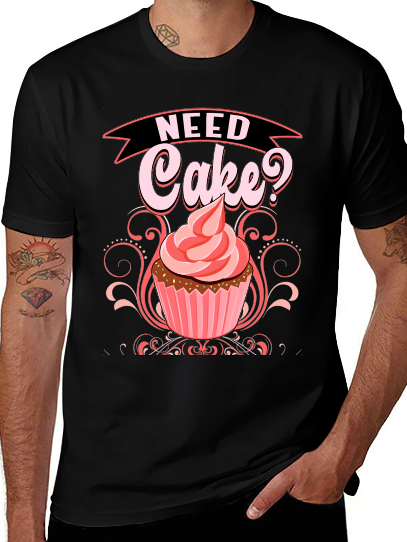 Variant 3 of Need Cake? Graphic Tee - Sweet Tooth T-Shirt