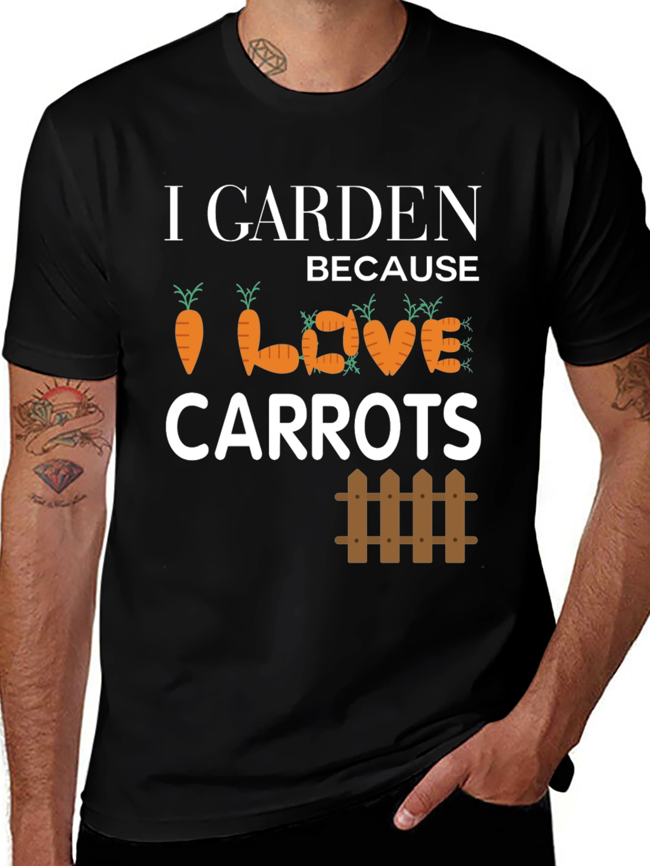 Variant 2 of I Garden Because I Love Carrots T-Shirt
