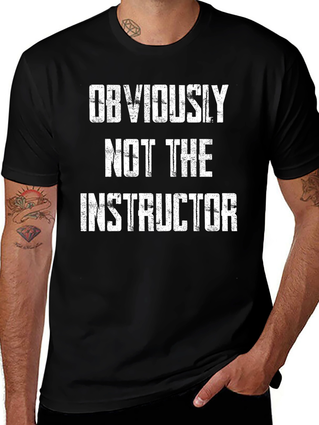 Variant 21 of Funny "Not the Instructor" Graphic Tee