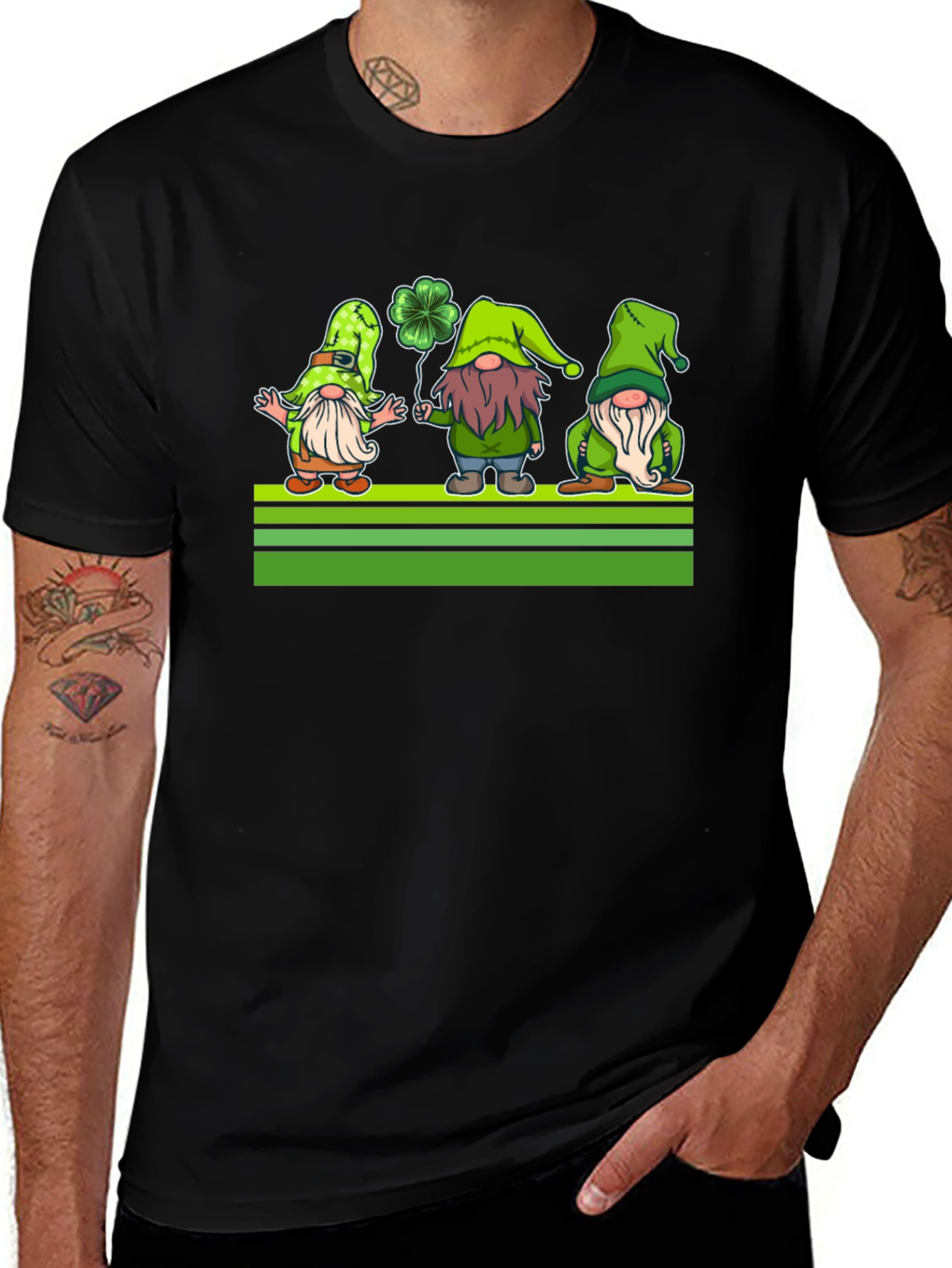 St. Patrick's Day Gnome Graphic Tee