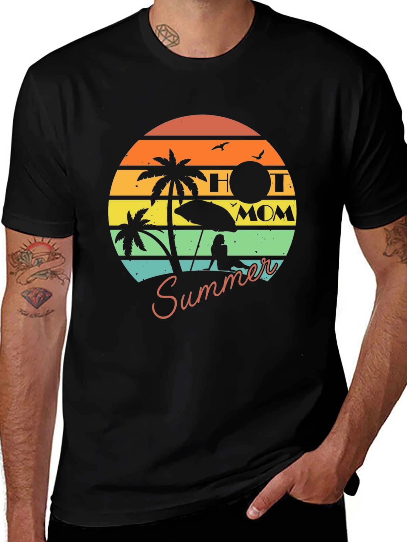 Variant 30 of Hot Mom Summer Graphic T-Shirt