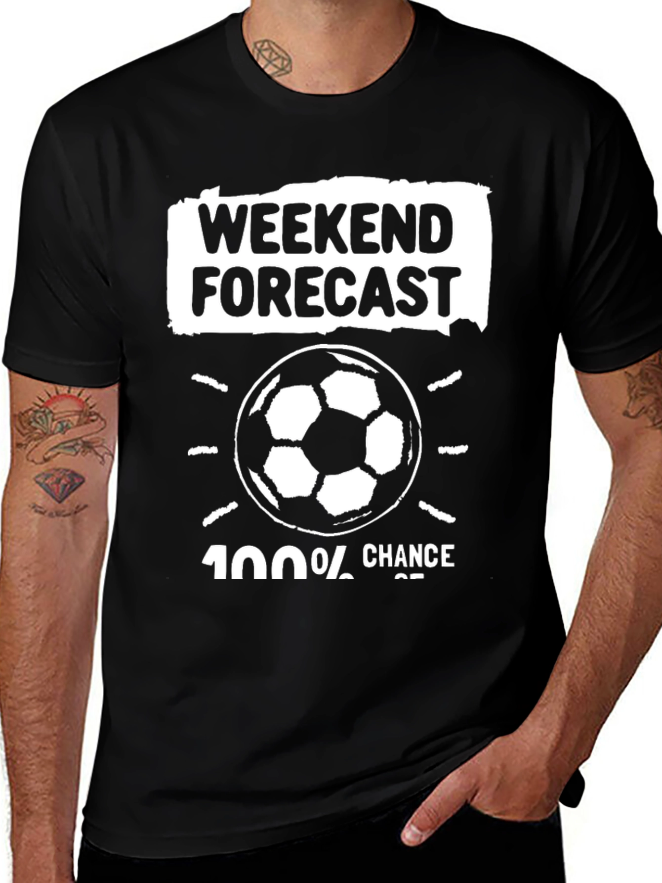 Variant 21 of Weekend Forecast Soccer T-Shirt