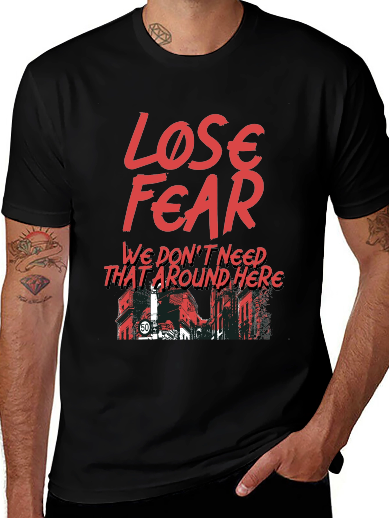 Variant 23 of Lose Fear Graphic T-Shirt