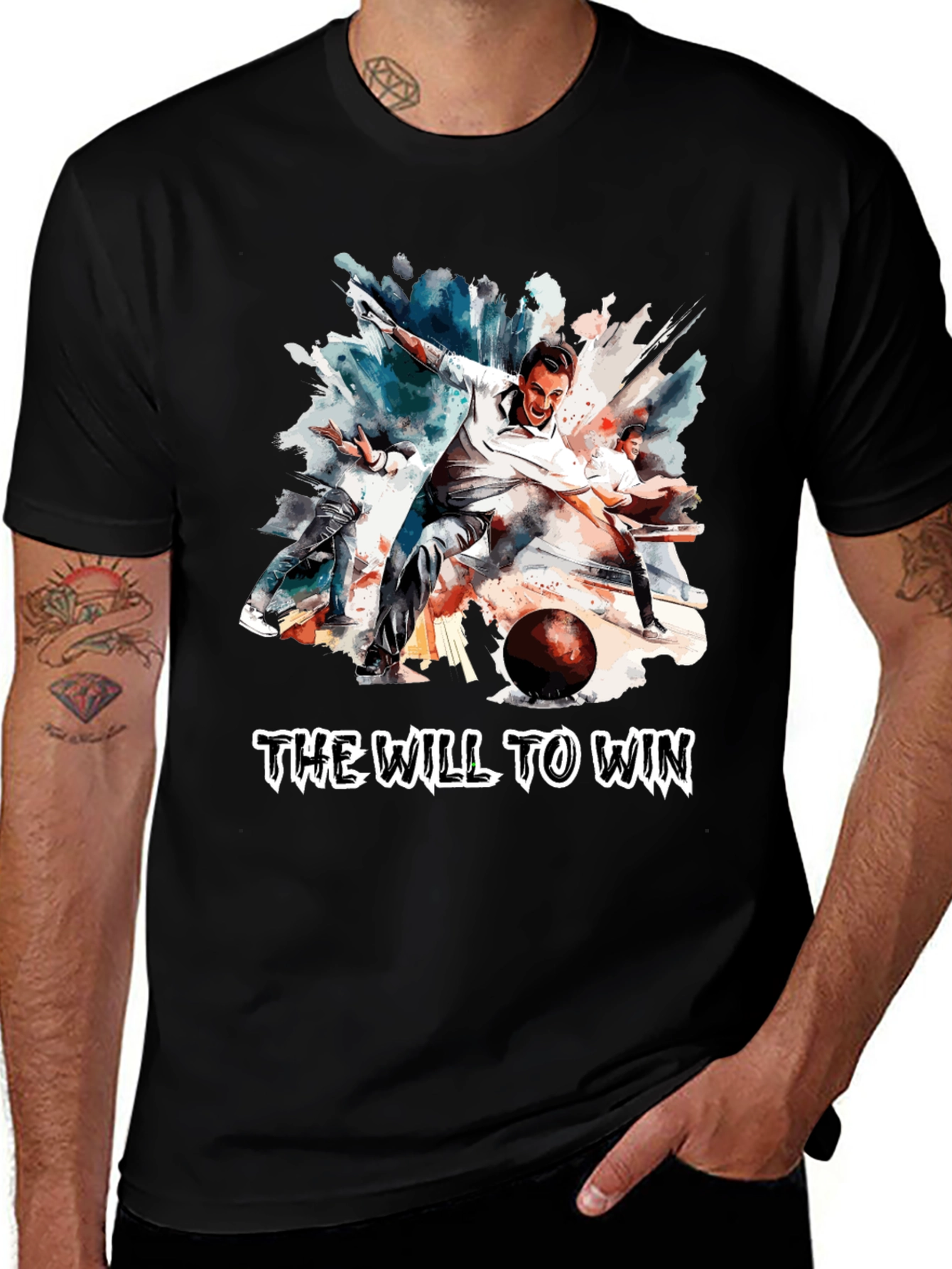 Variant 11 of Bowling T-Shirt: The Will to Win