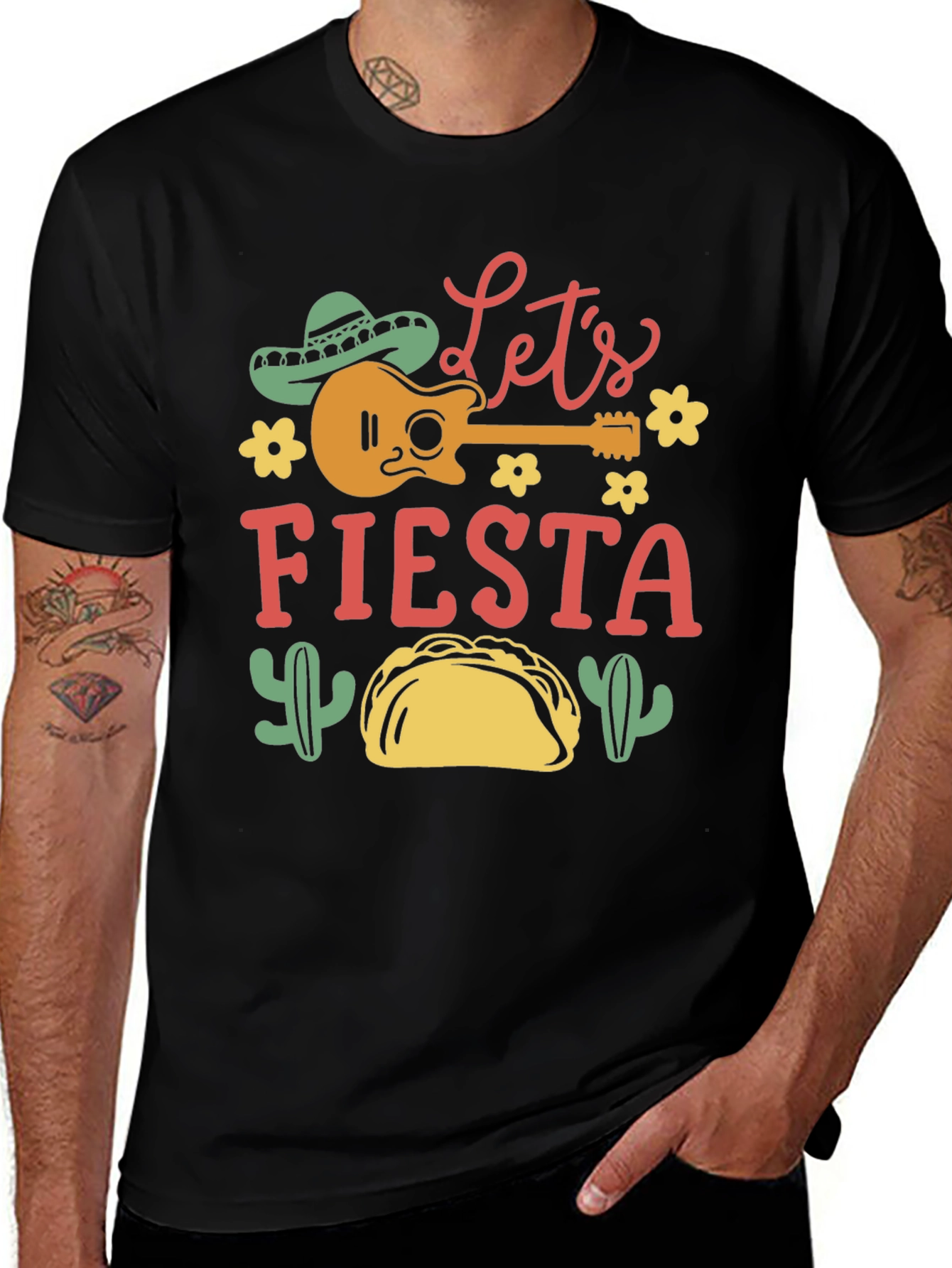 Variant 22 of Let's Fiesta Graphic T-Shirt - Fun Cinco de Mayo Tee