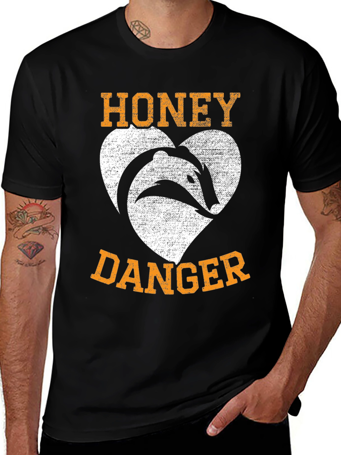 Variant 10 of Honey Badger 'Danger' Graphic T-Shirt