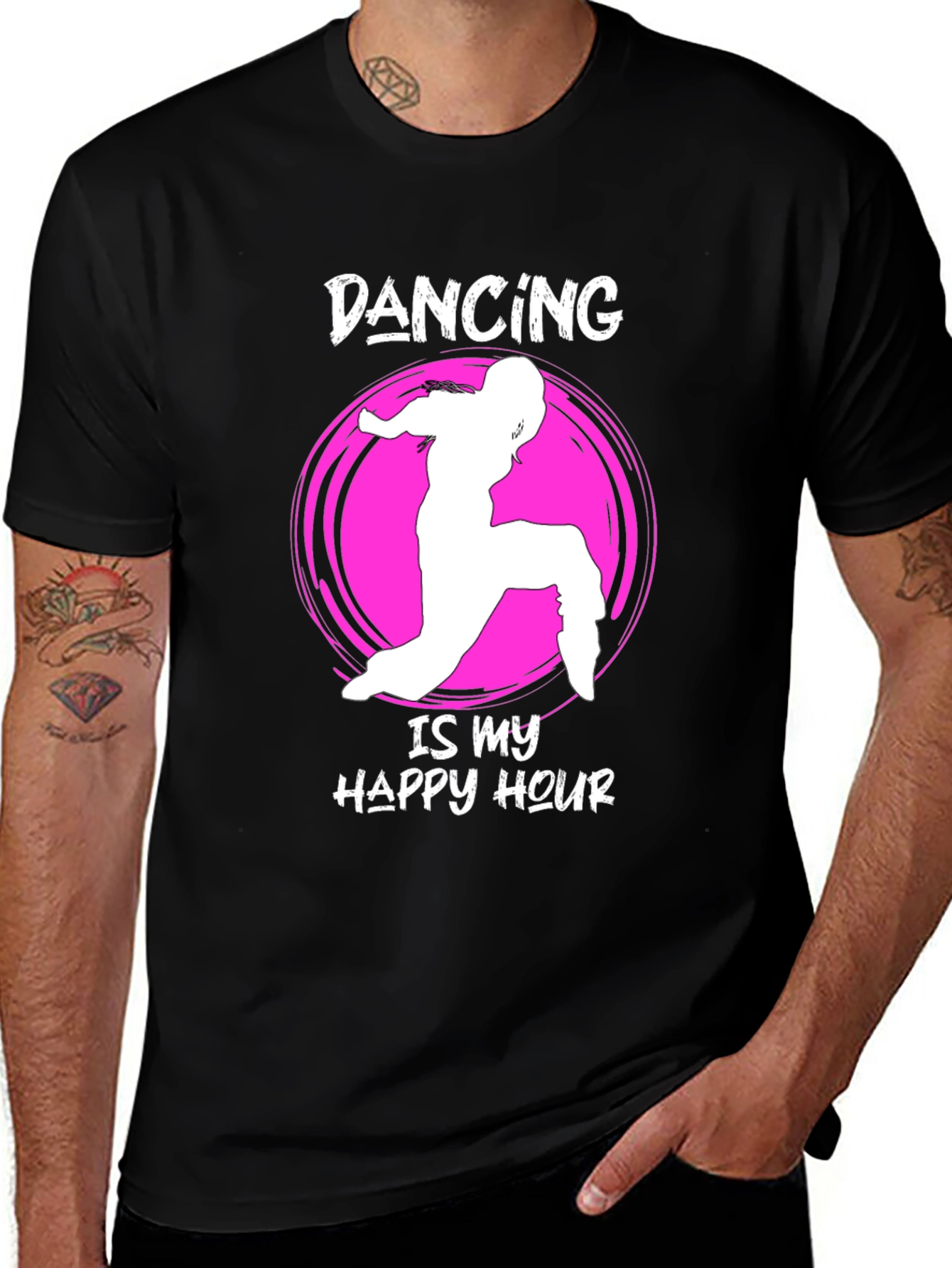 Variant 6 of Dancing is My Happy Hour Graphic T-Shirt