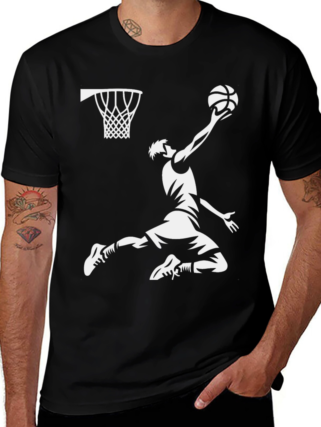 Variant 28 of Basketball Player Graphic Tee