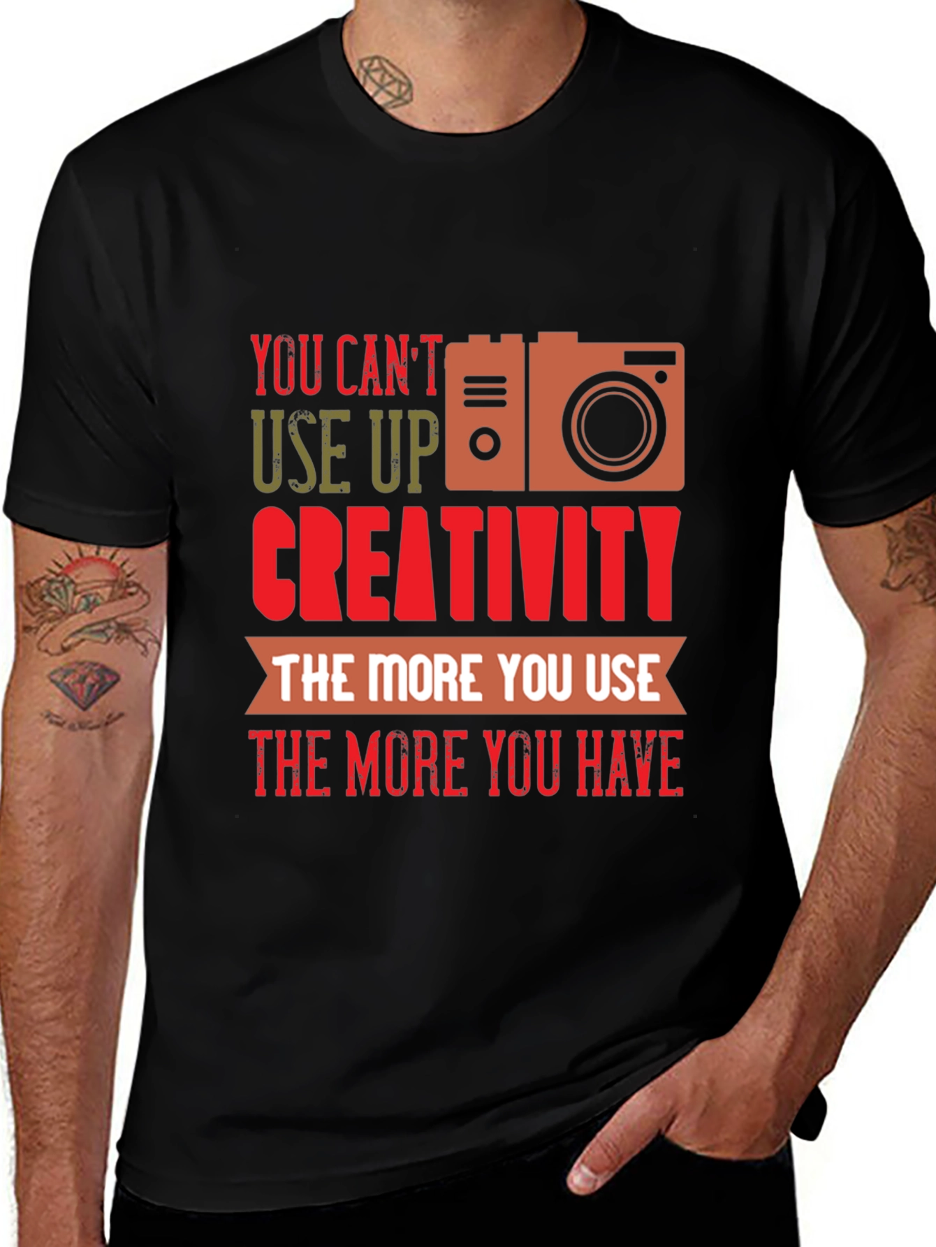 Variant 28 of Creative Photography T-Shirt - You Can't Use Up Creativity