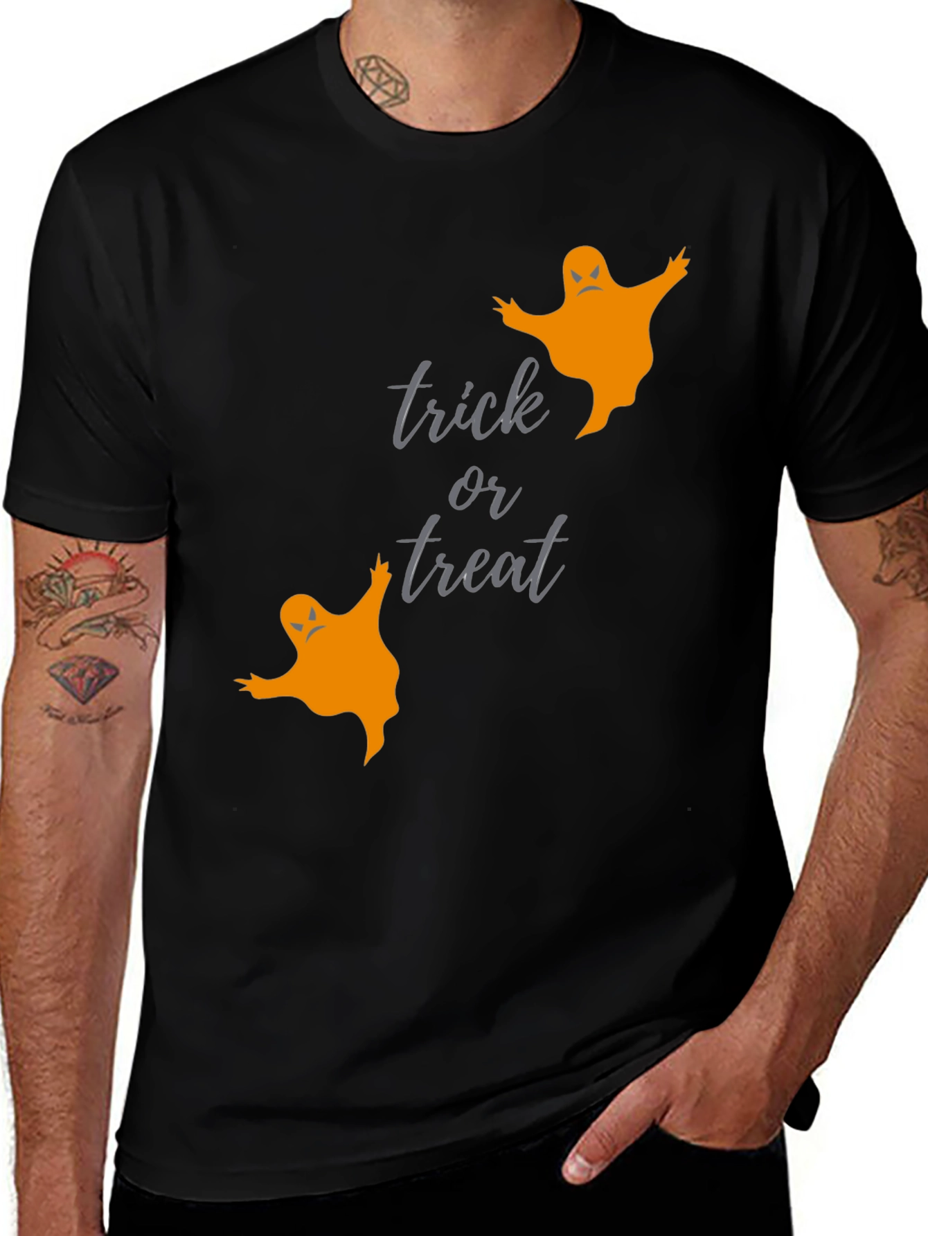 Variant 3 of Halloween Trick or Treat Graphic Tee