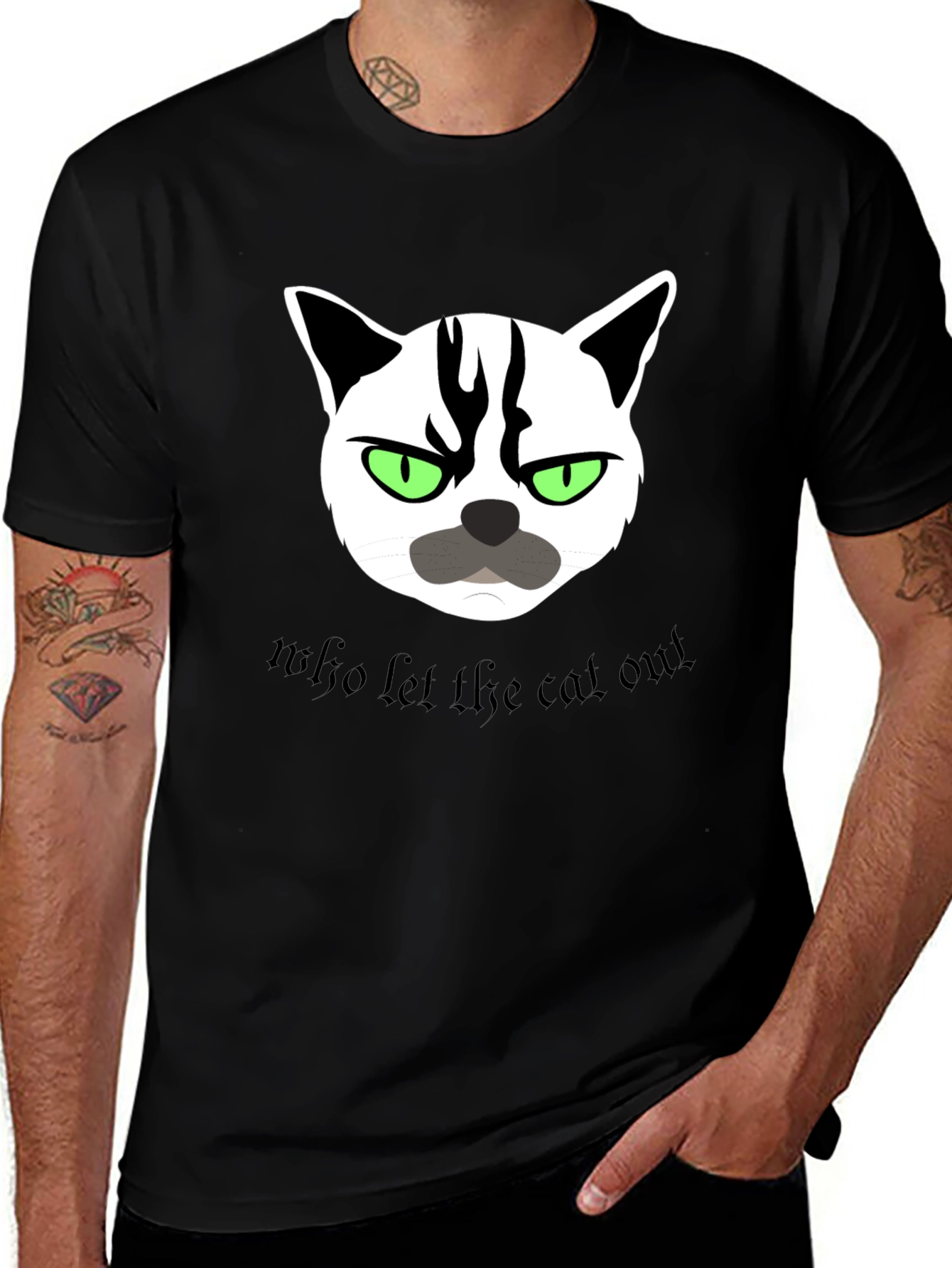 Variant 5 of Grumpy Cat T-Shirt - Who Let the Cat Out?
