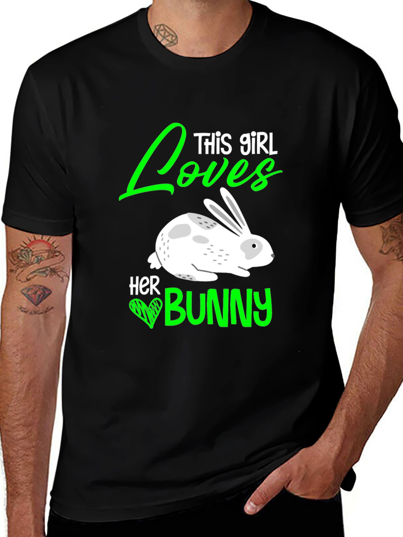 Variant 12 of This Girl Loves Her Bunny T-Shirt