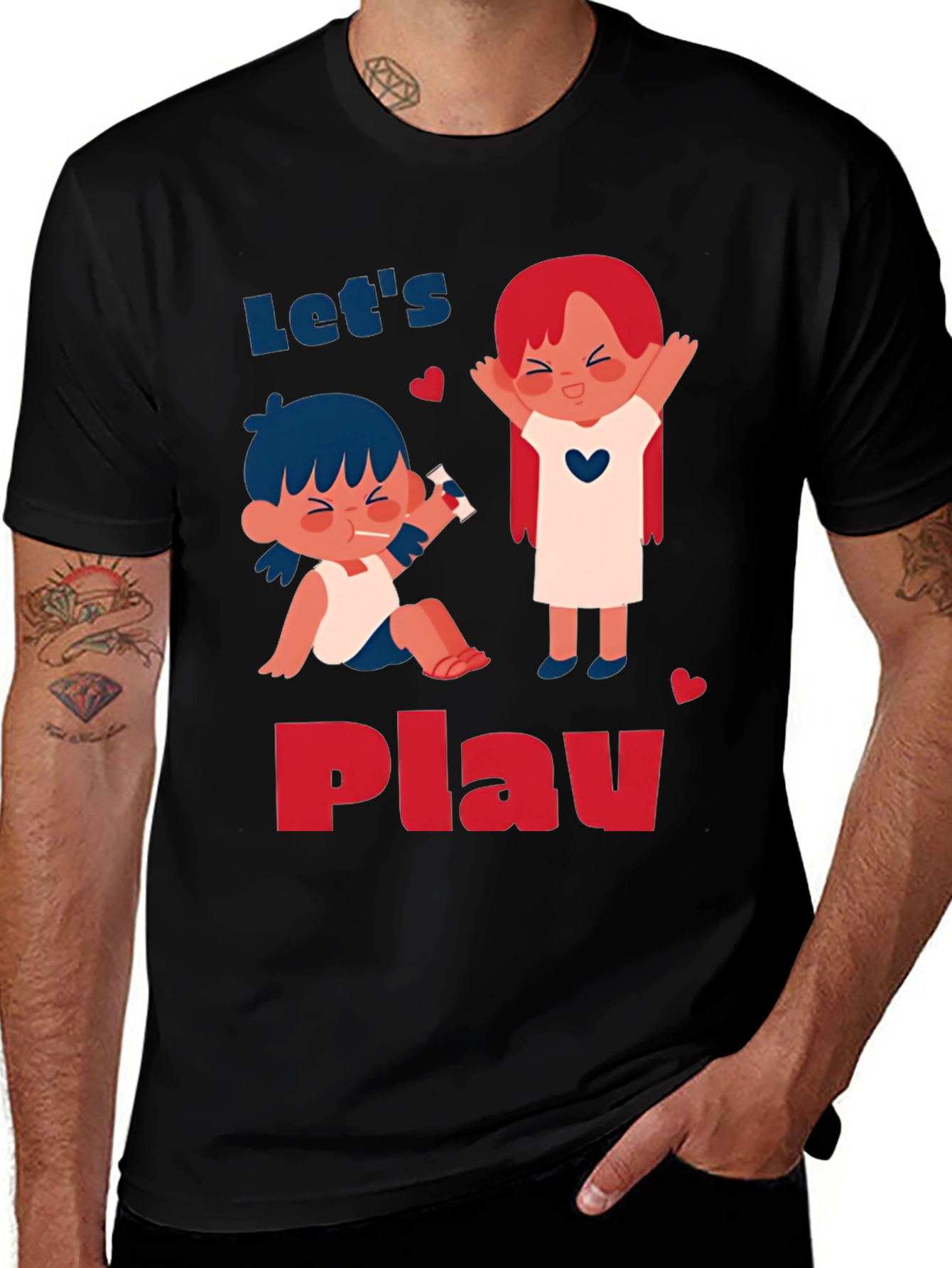 Variant 18 of Playful Cartoon Print T-Shirt