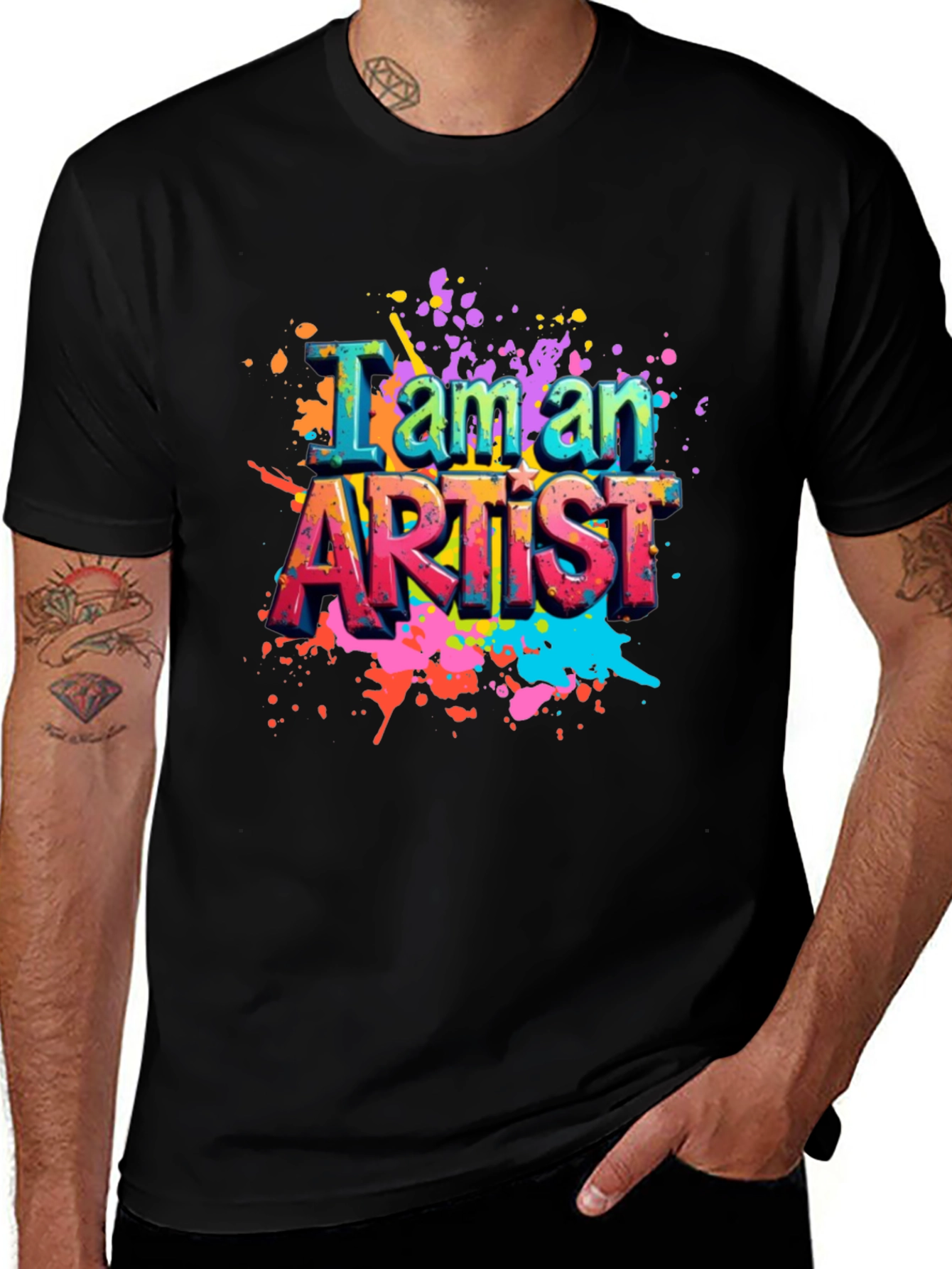 Variant 5 of I am an Artist Graphic T-Shirt - Unique Colorful Design