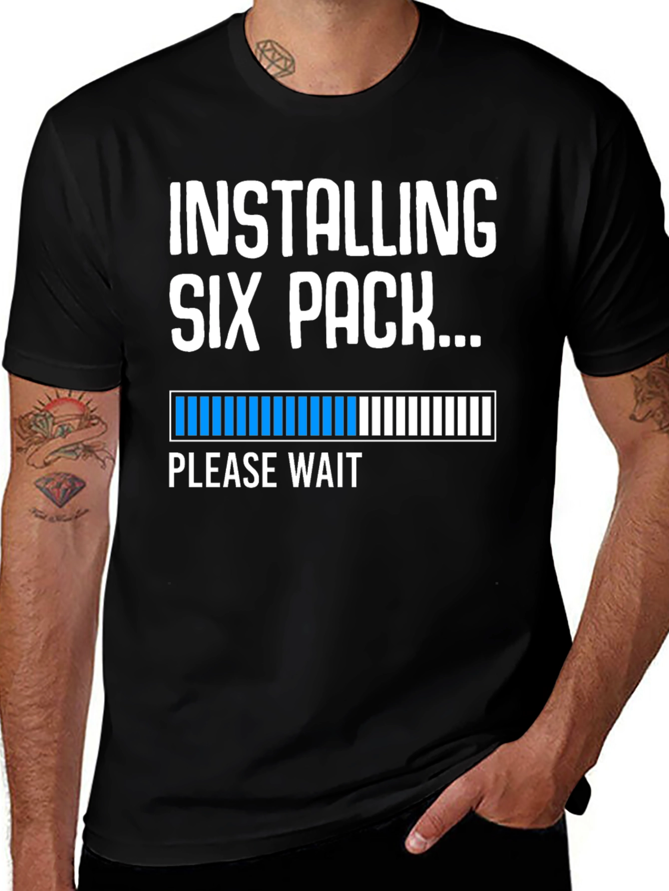 Variant 14 of Installing Six Pack Funny T-Shirt