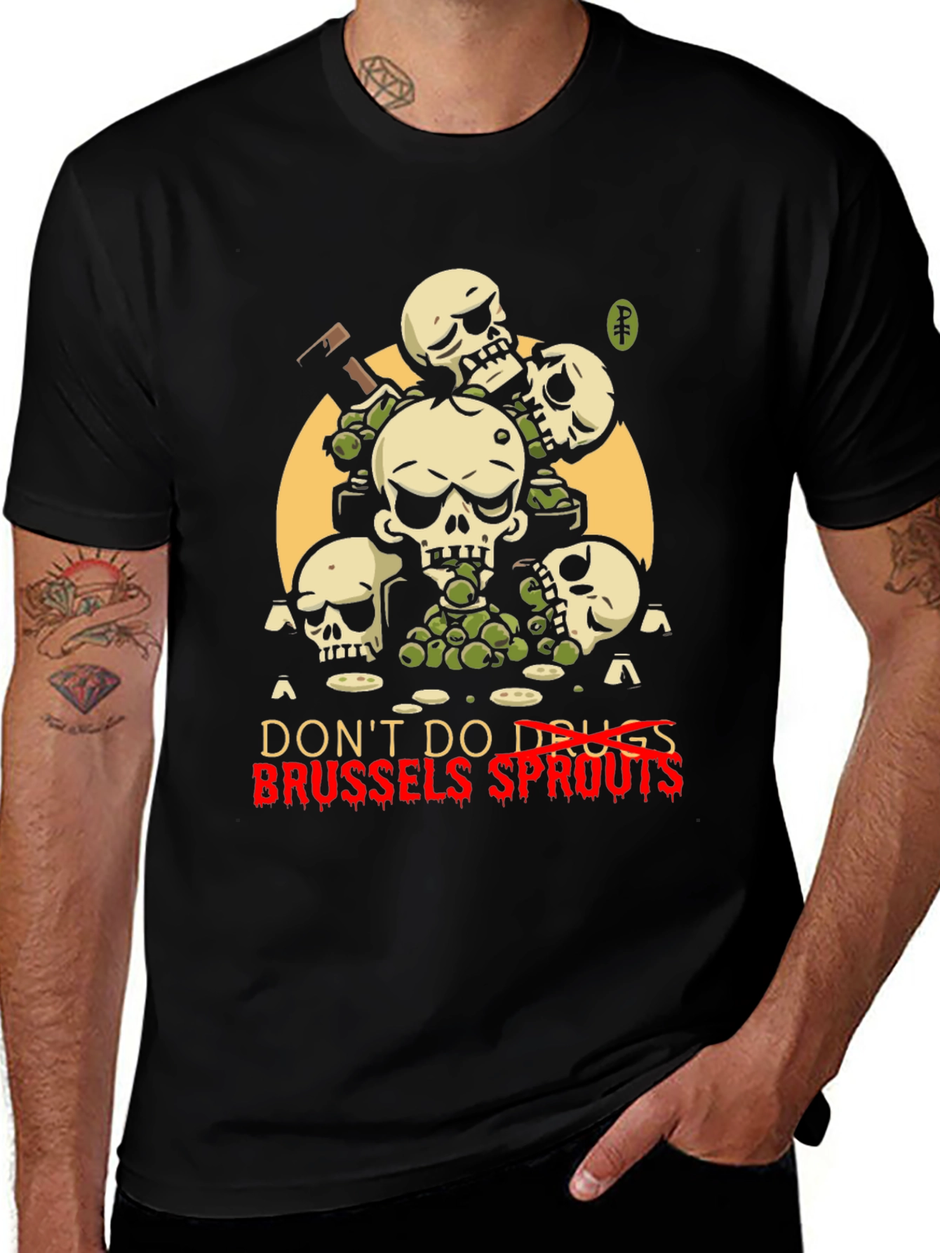 Variant 24 of Don't Do Drugs Brussels Sprouts Graphic Tee