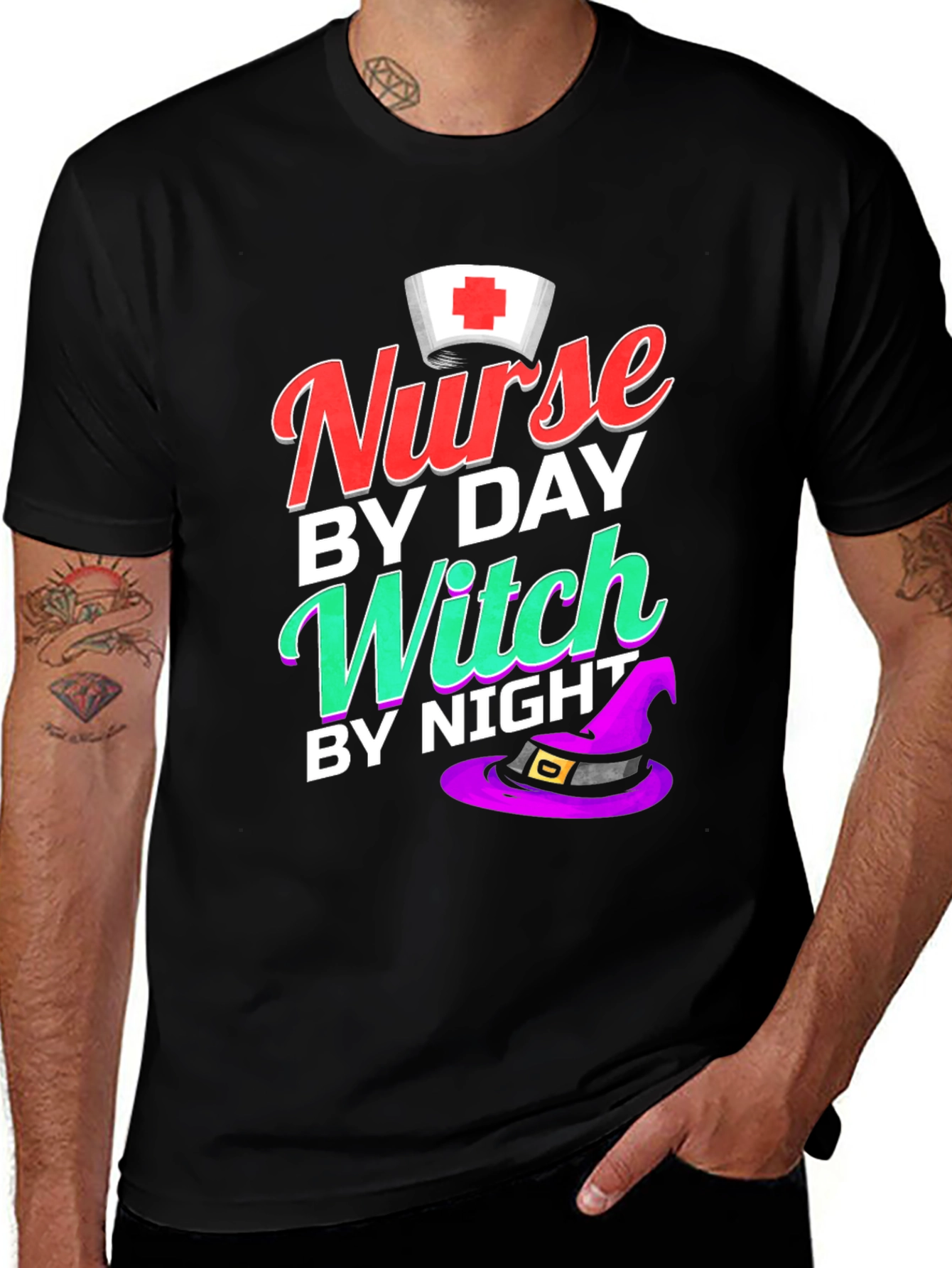 Variant 19 of Nurse by Day Witch by Night T-Shirt