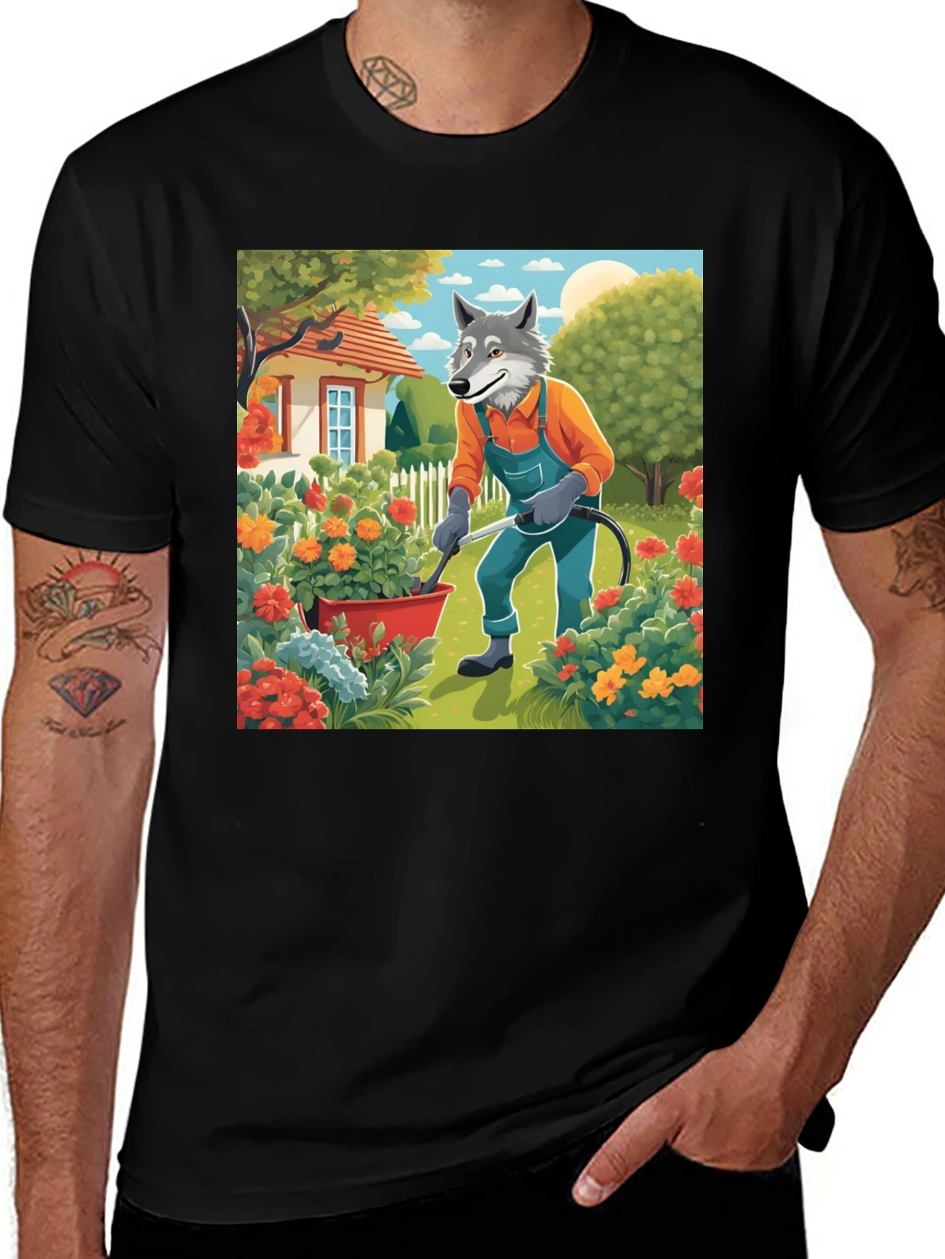Variant 18 of Wolf Gardener Graphic Tee - Unisex Cotton T-Shirt
