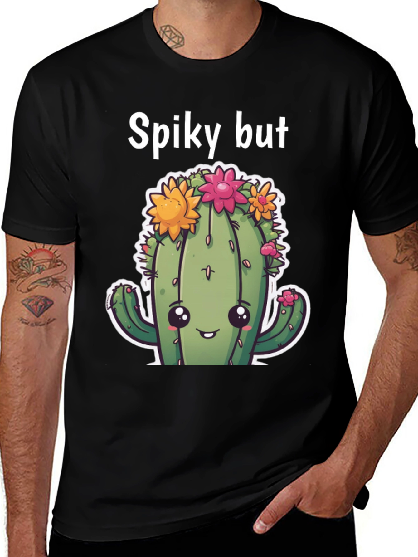 Variant 17 of Spiky But Cute Cactus Graphic T-Shirt