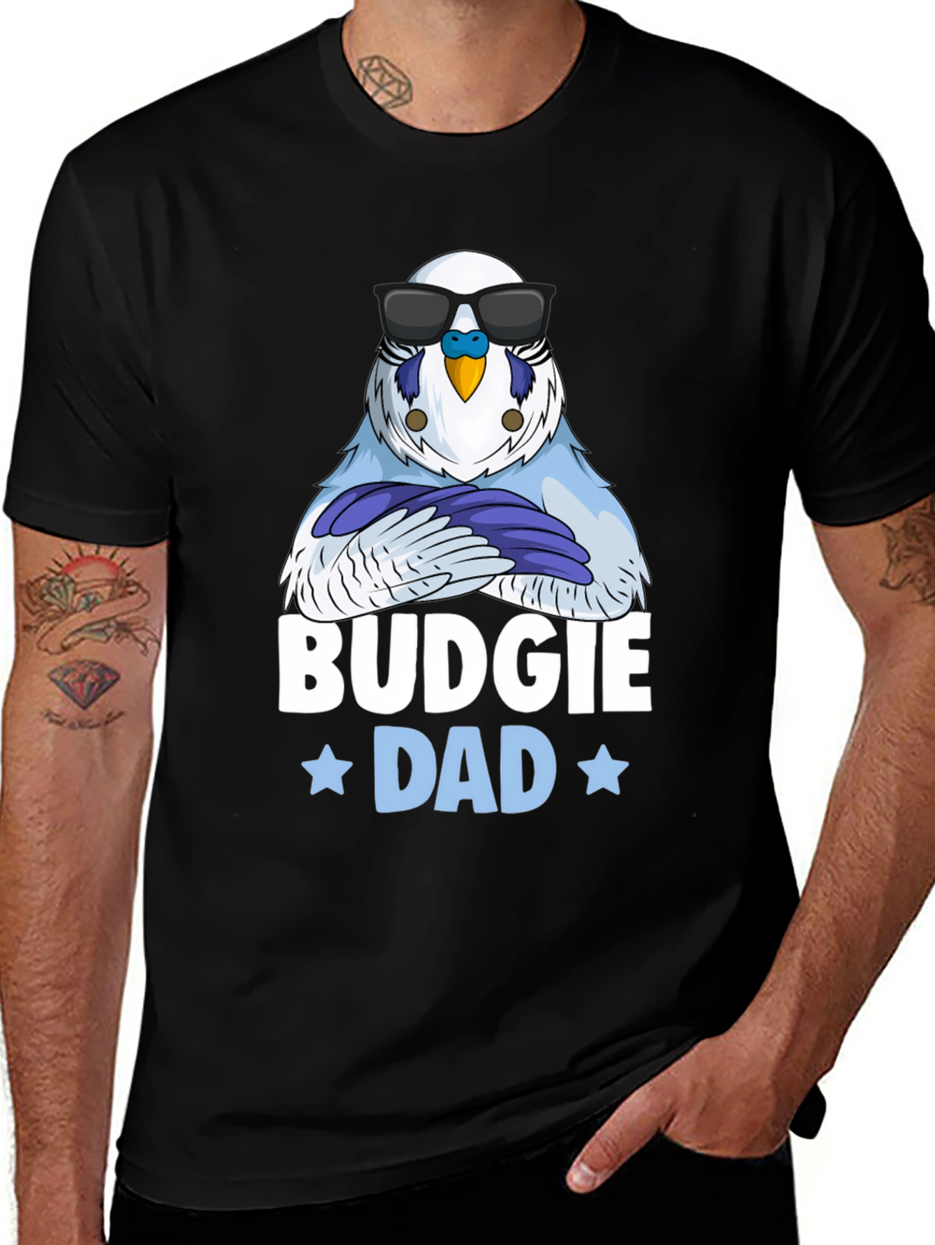 Budgie Dad T-Shirt - Cool Bird Owner Tee