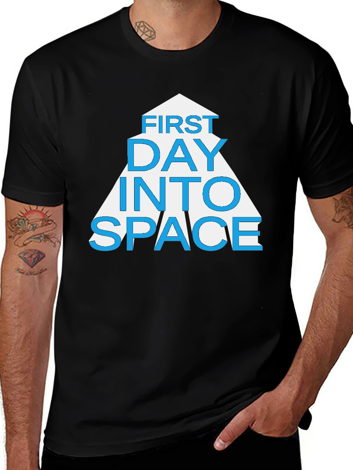 Variant 26 of First Day Into Space Graphic T-Shirt