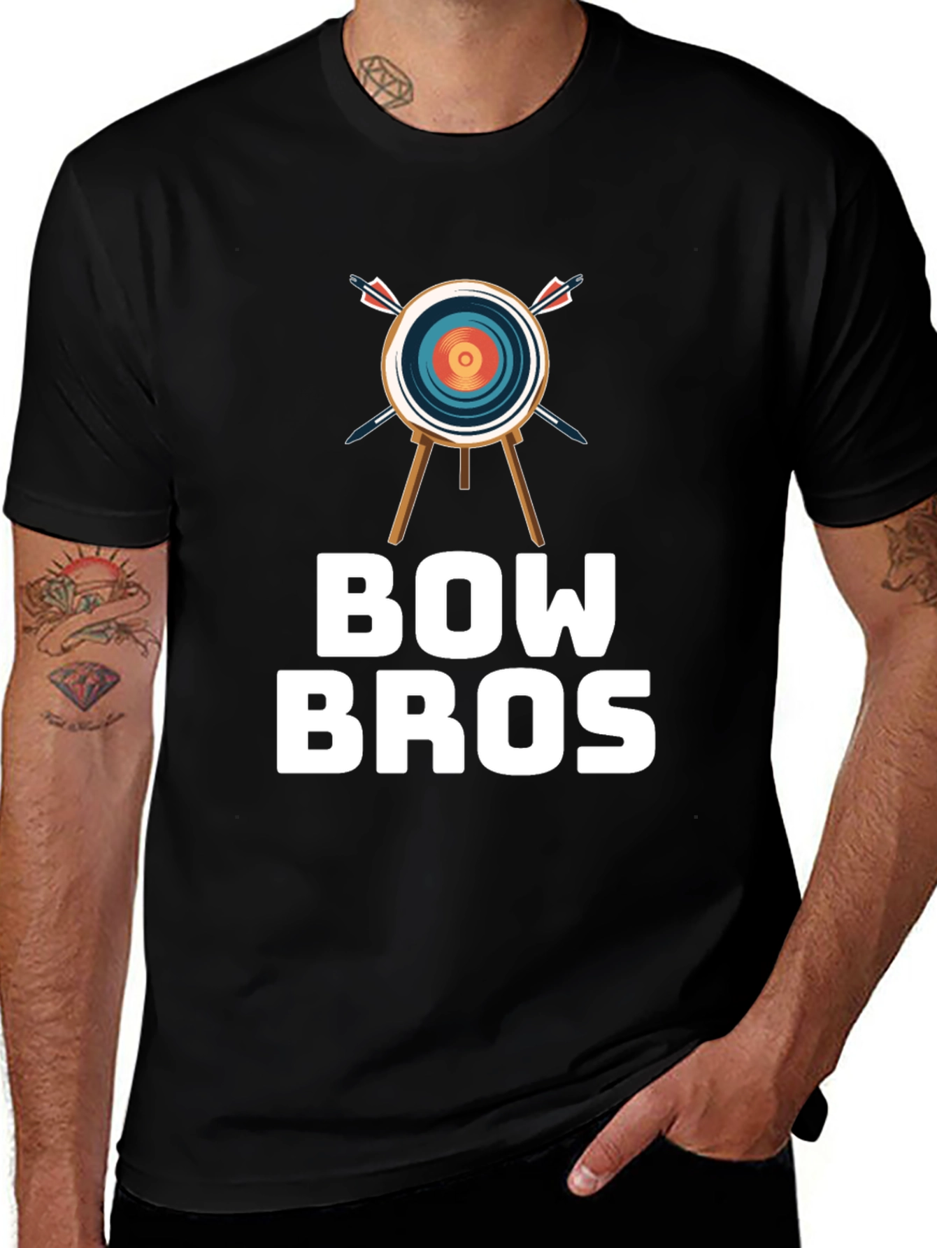 Variant 3 of Bow Bros Archery T-Shirt: Target Design