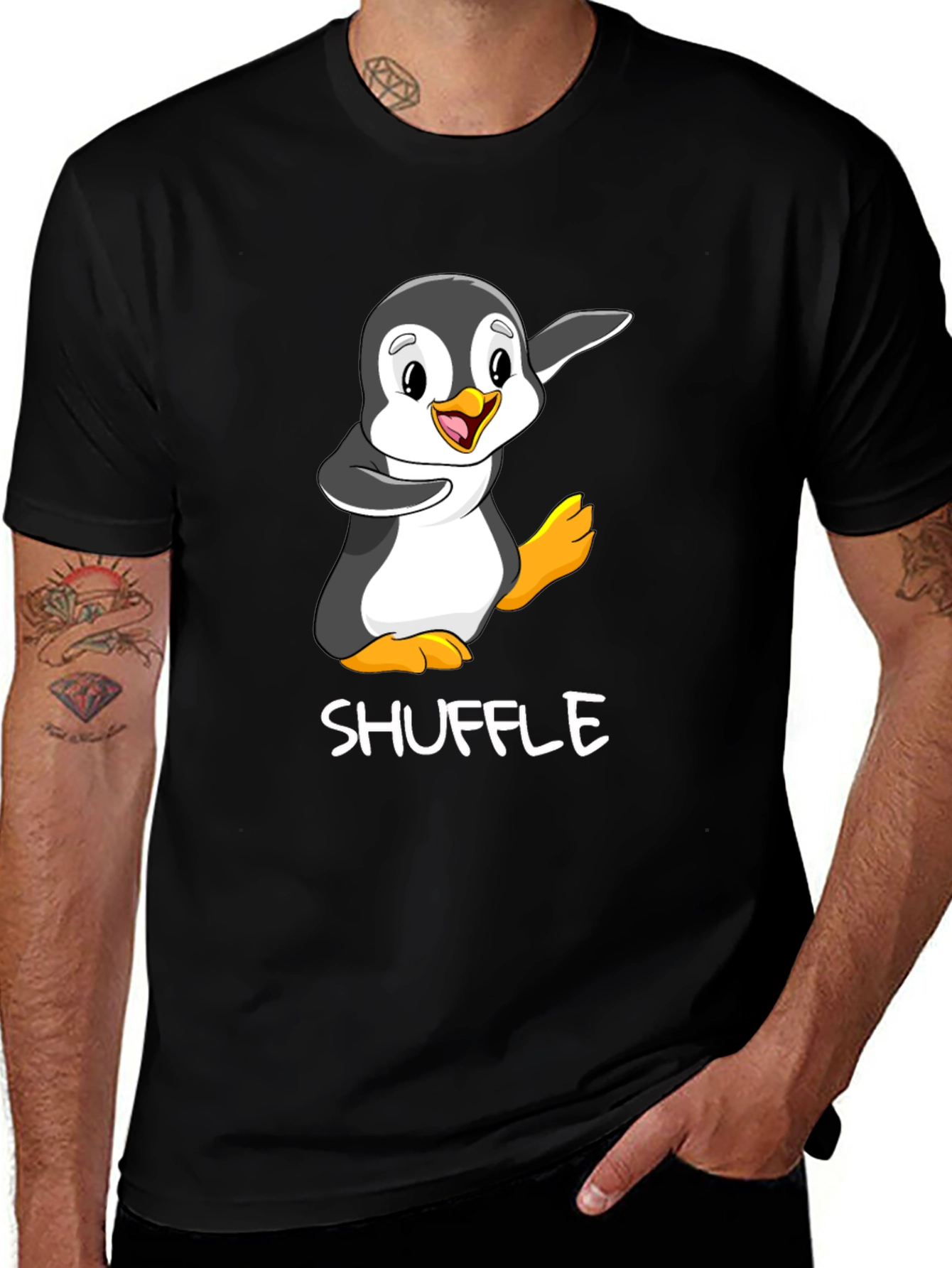Variant 3 of Shuffle Penguin T-Shirt - Cute Dance Tee