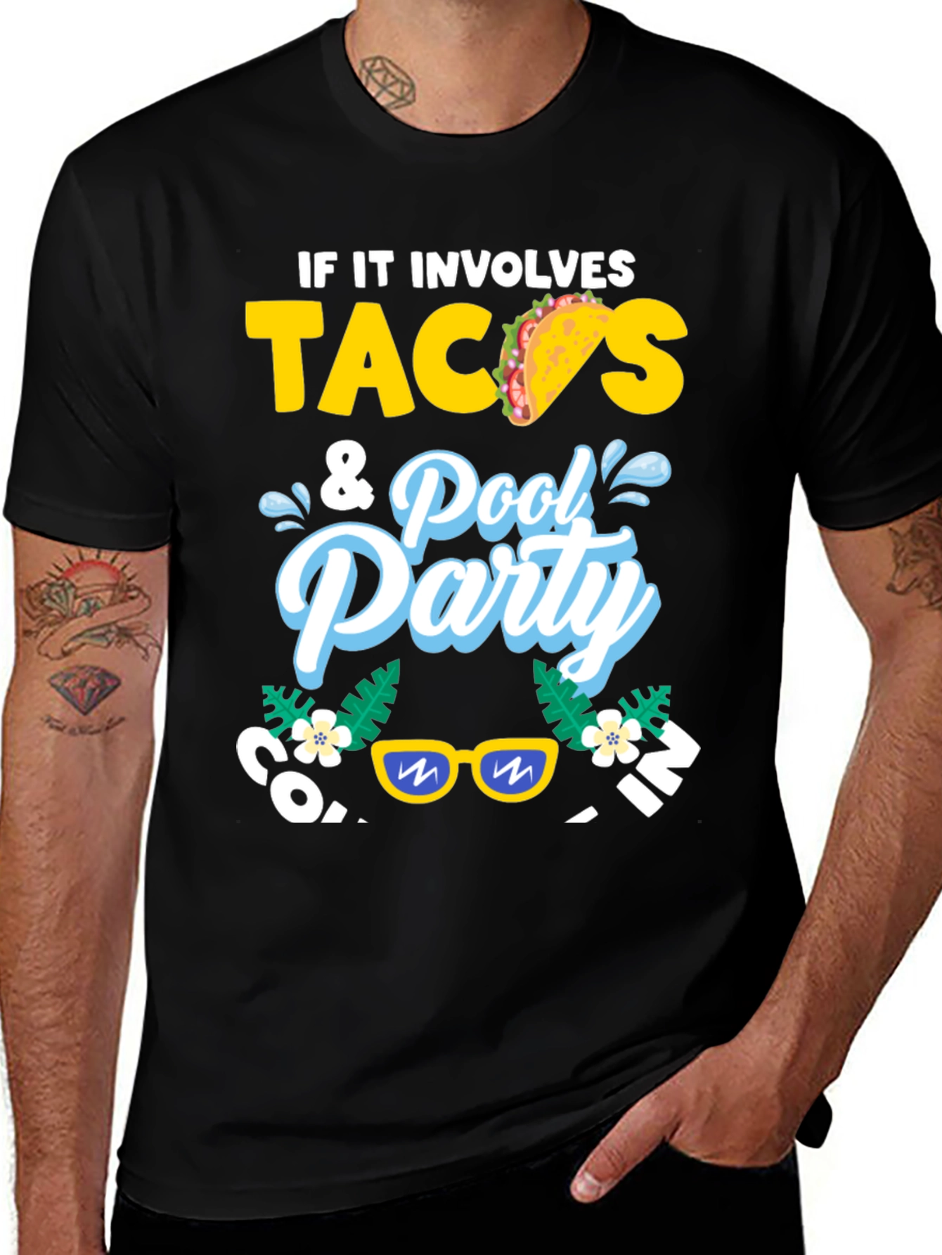 Tacos & Pool Party Graphic Tee